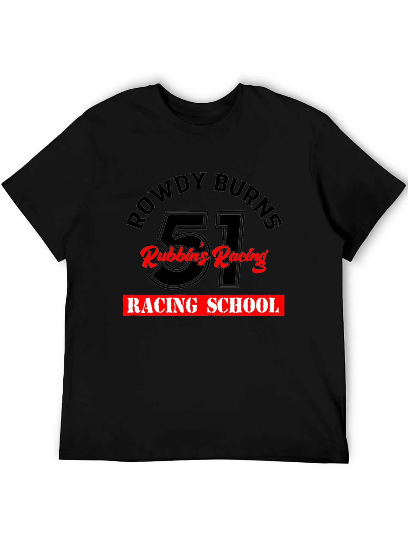 Rowdy Burns Racing School Black Tee