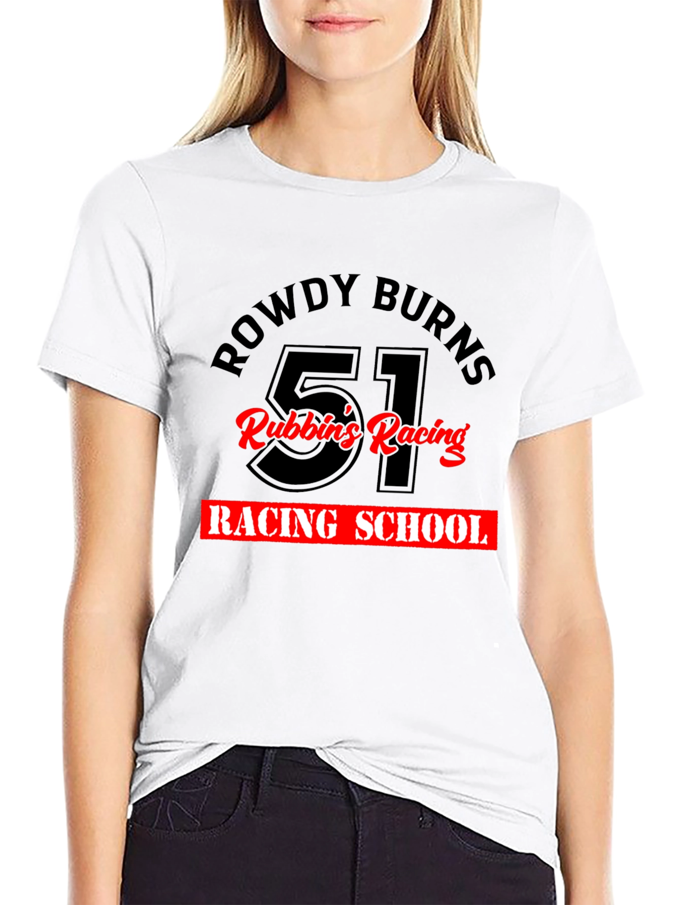 Rowdy Burns Racing School Black Tee