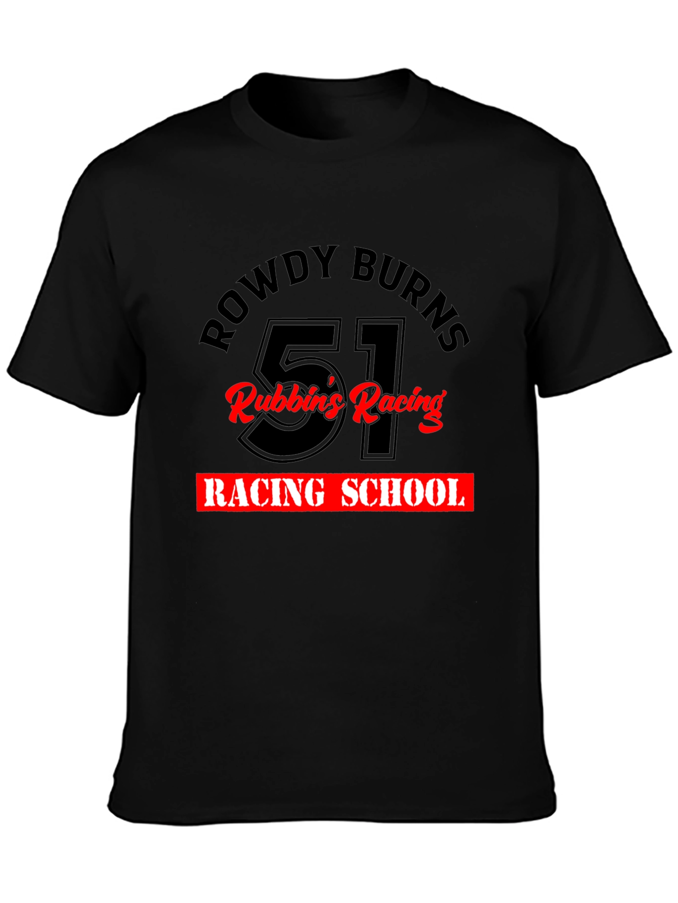 Rowdy Burns Racing School Black Tee
