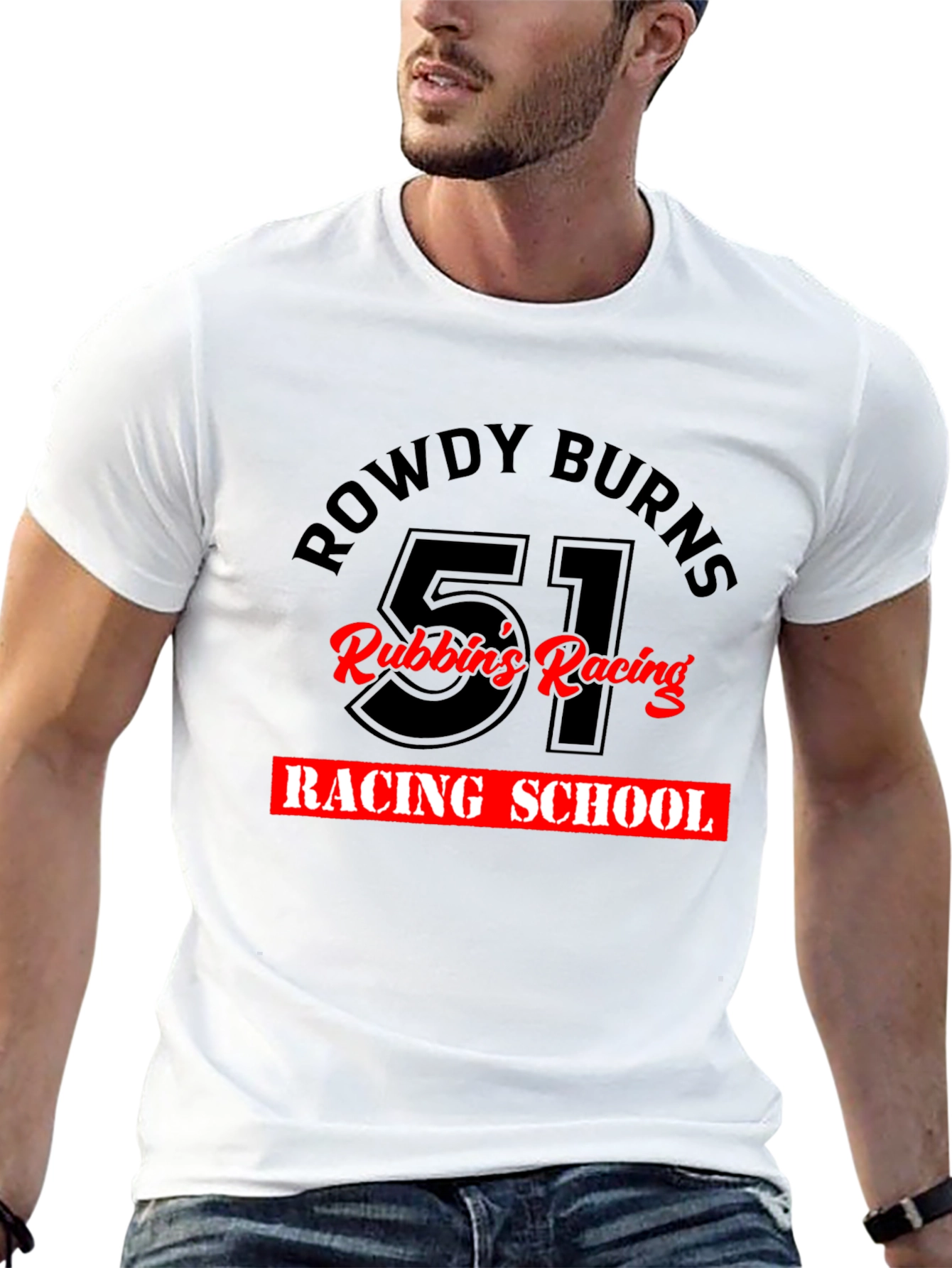 Rowdy Burns Racing School Black Tee