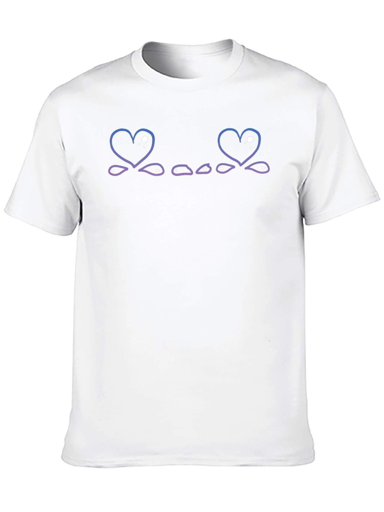 Heart Eyes Emoji Graphic Tee - Casual Black T-Shirt
