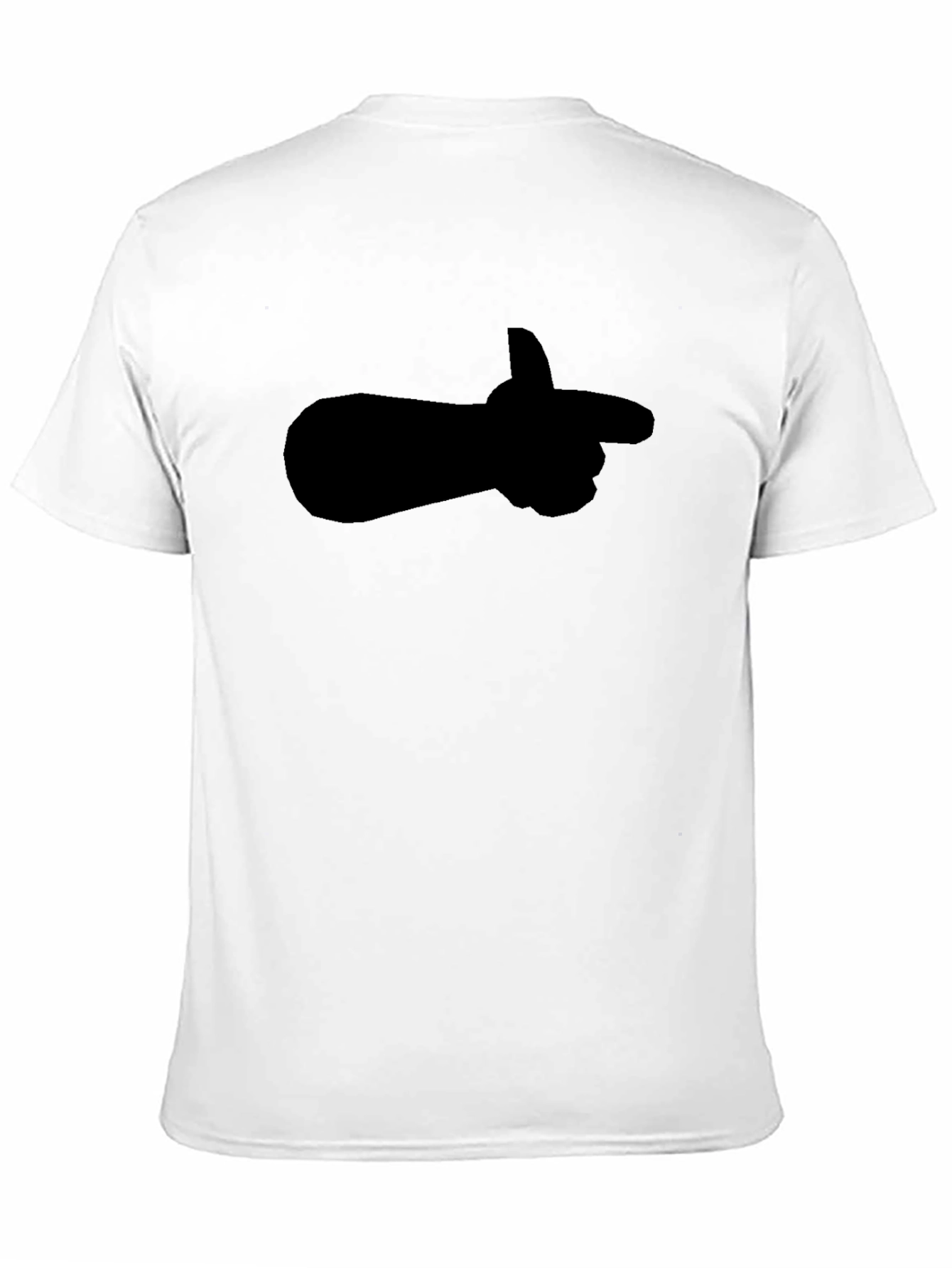 Pointing Finger Graphic Tee - Stylish Black Shirt