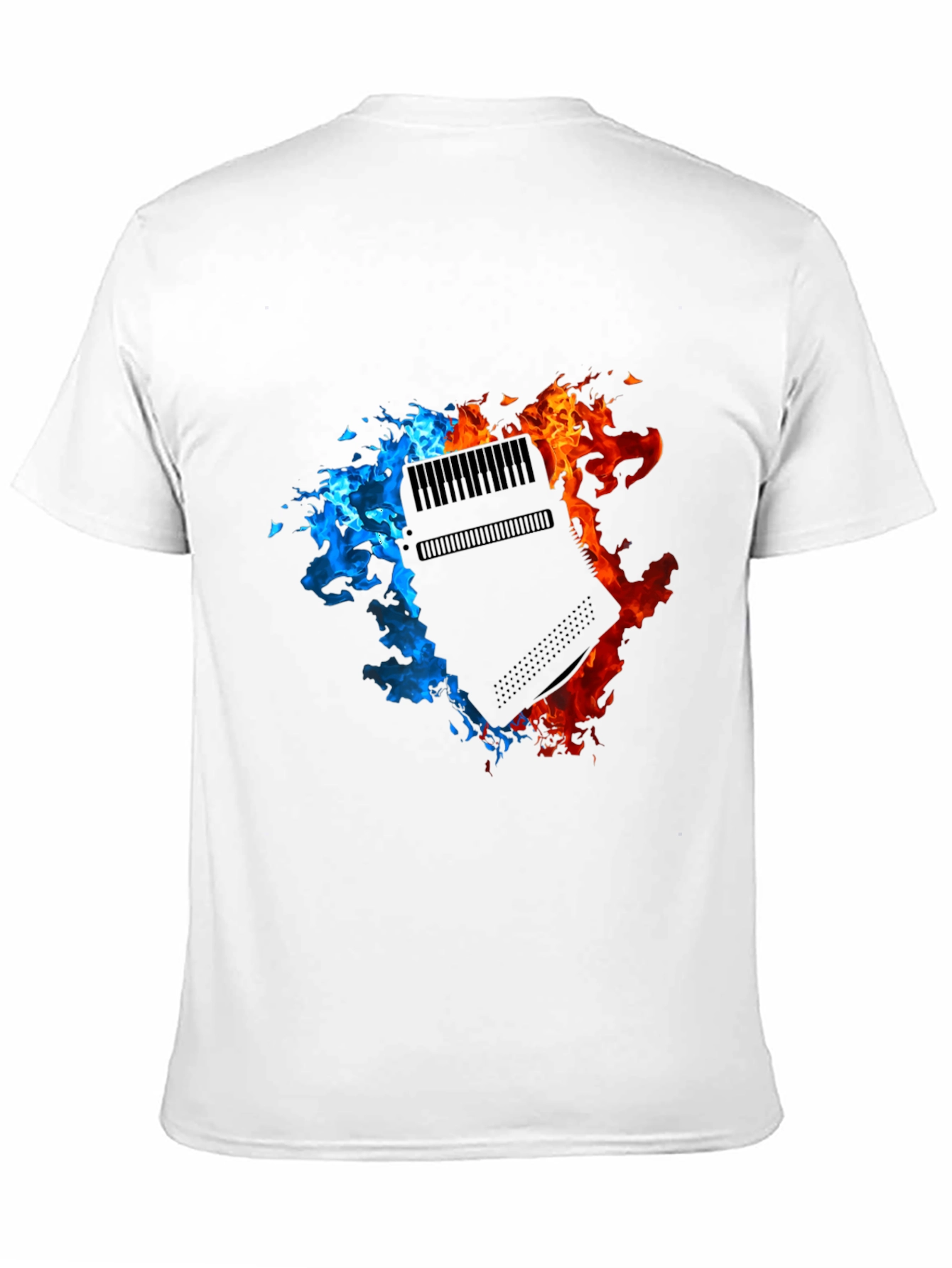 Fiery Console Graphic Black T-Shirt