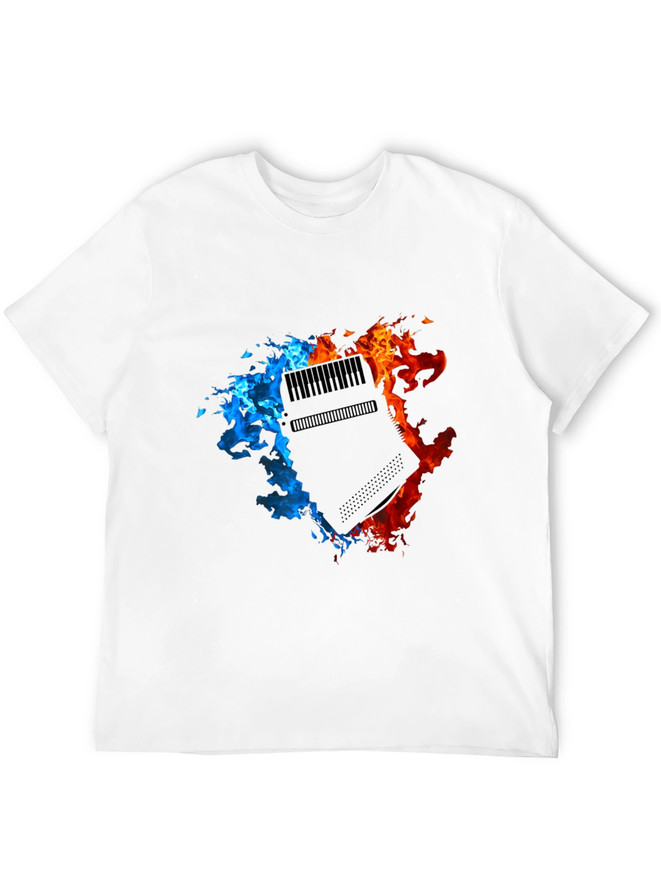 Fiery Console Graphic Black T-Shirt