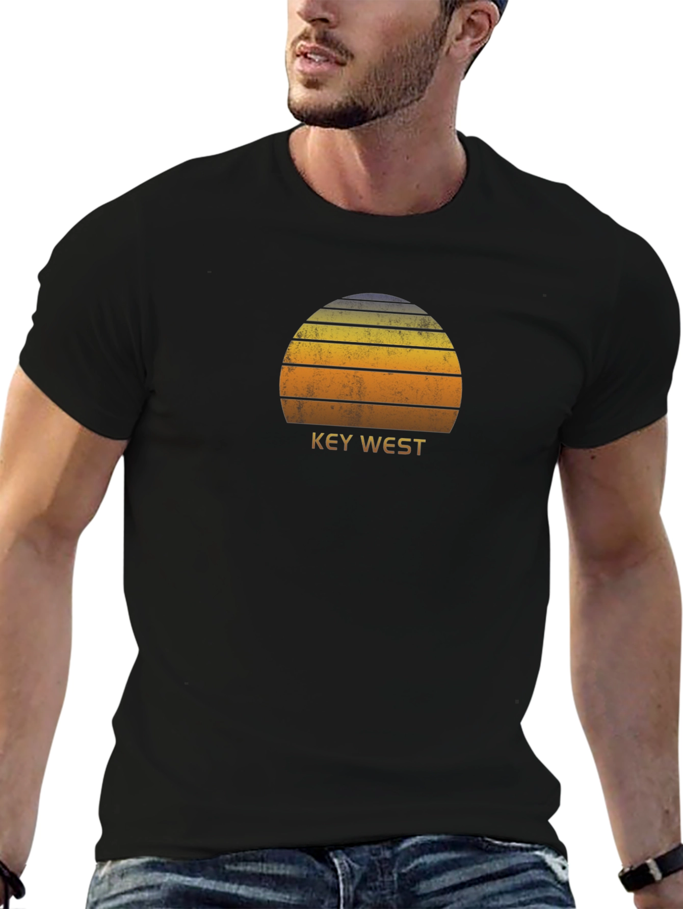 Key West Sunset T-Shirt - Retro Graphic Tee