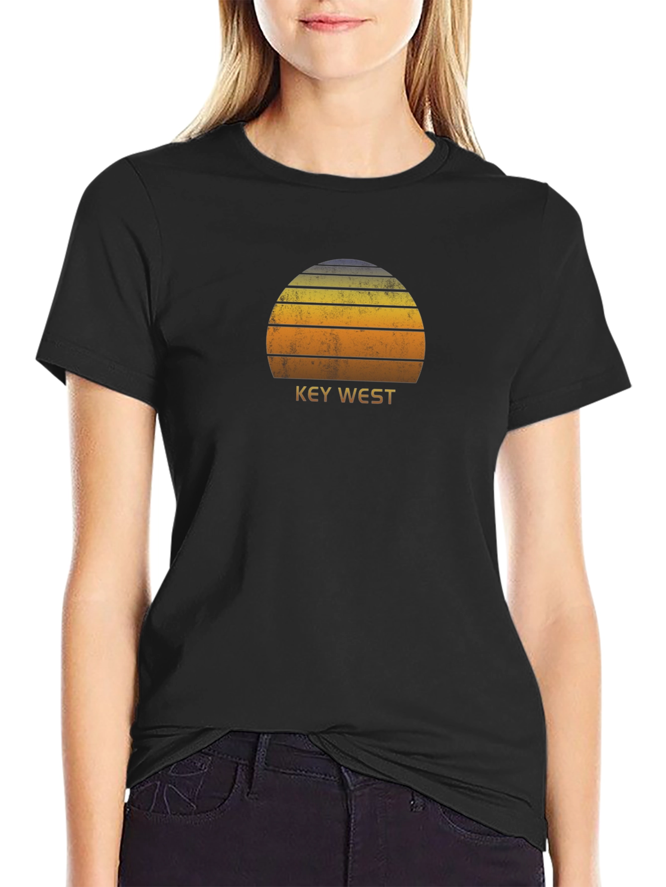 Key West Sunset T-Shirt - Retro Graphic Tee