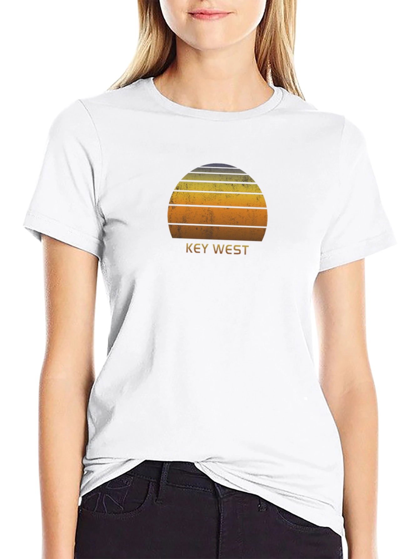 Key West Sunset T-Shirt - Retro Graphic Tee