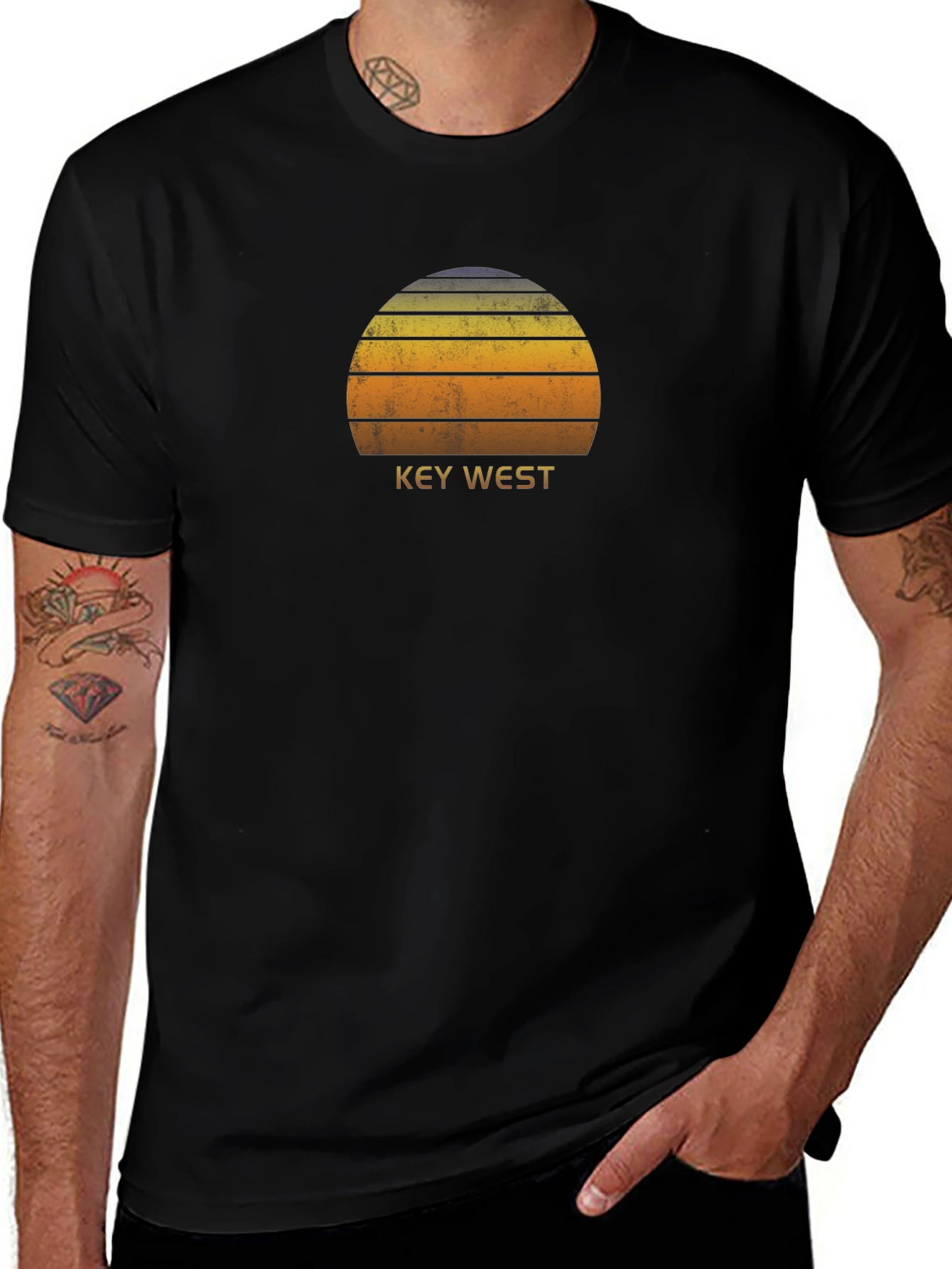 Key West Sunset T-Shirt - Retro Graphic Tee