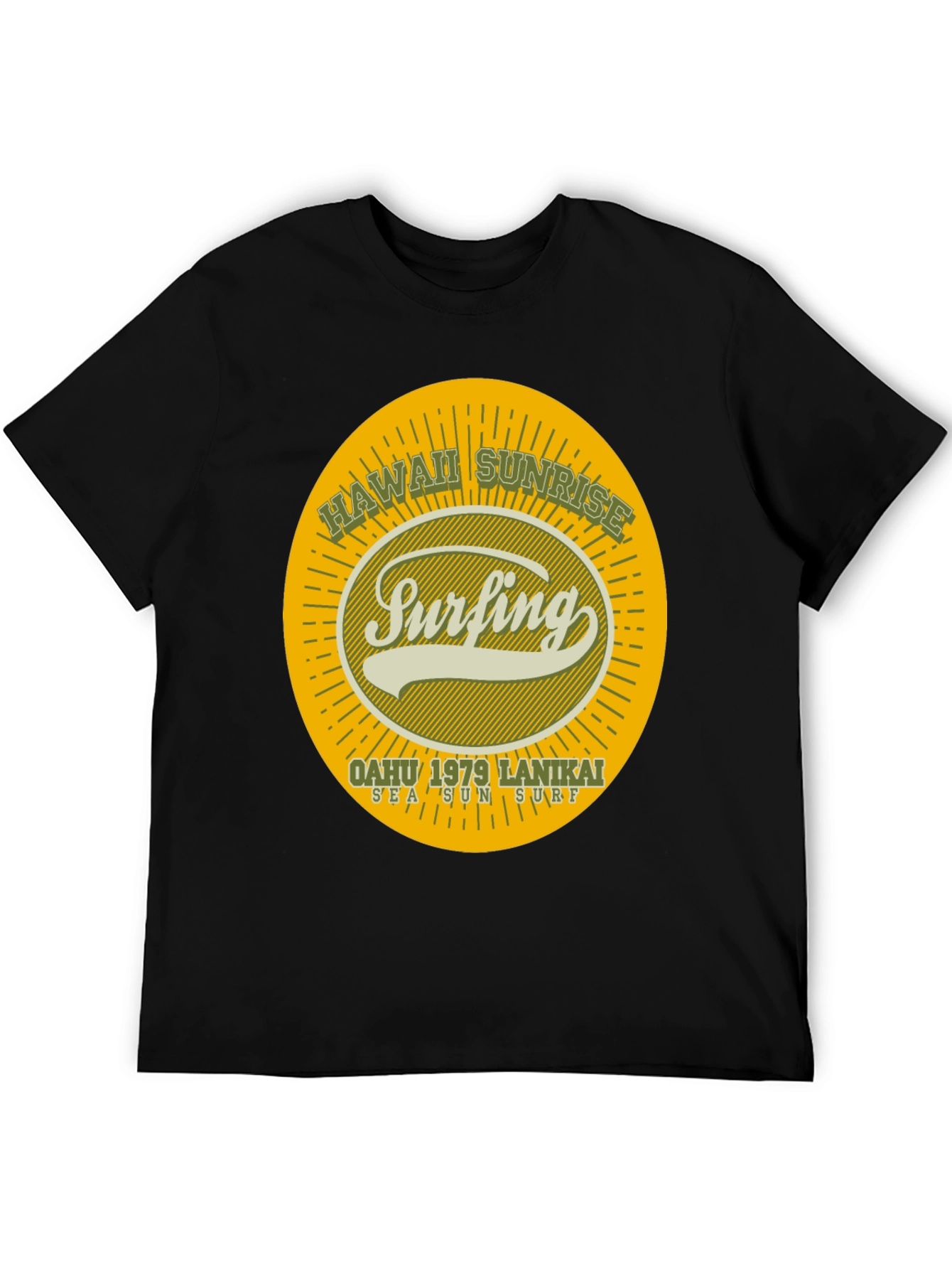 Hawaii Sunrise Surfing T-Shirt