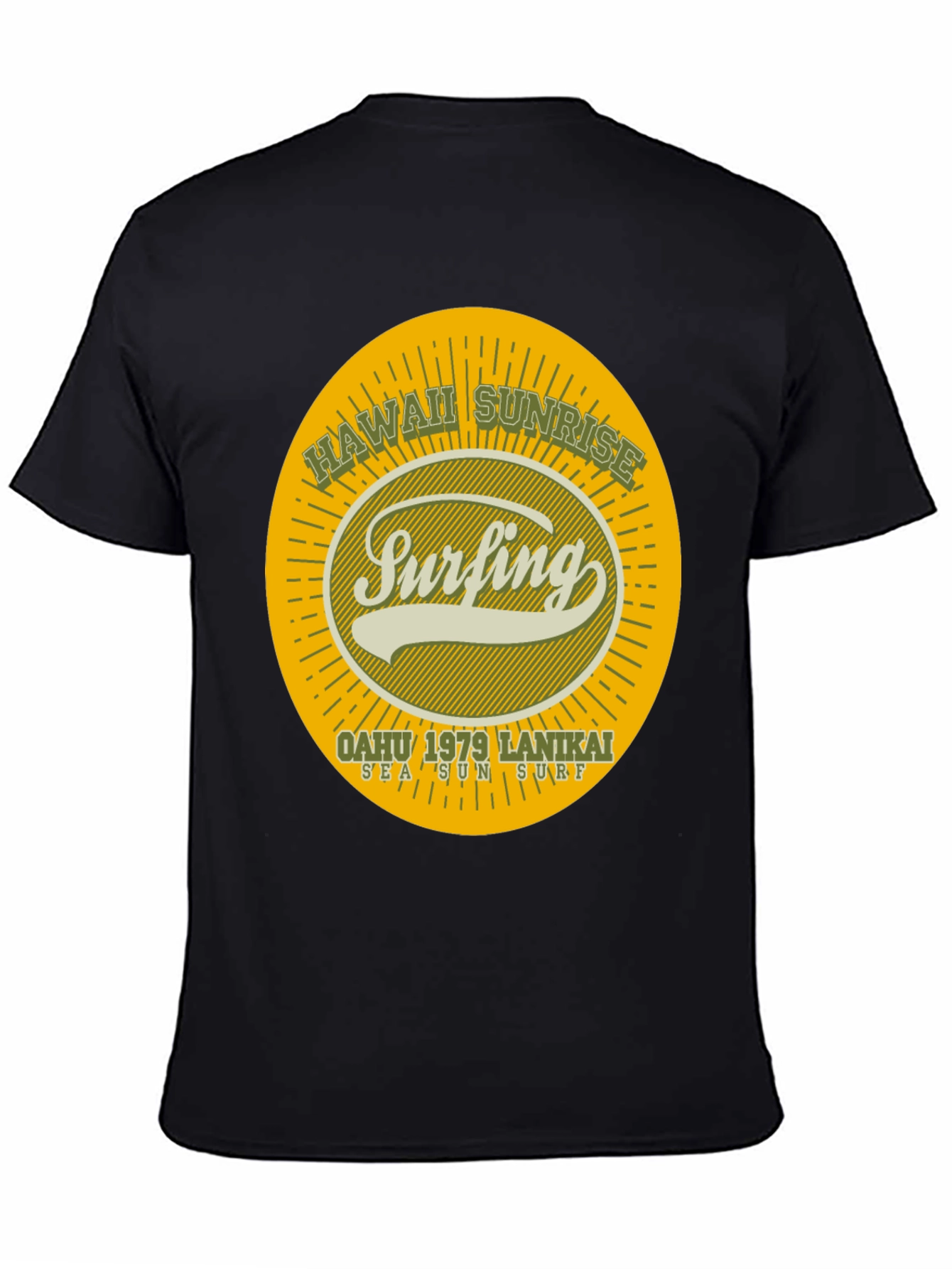 Hawaii Sunrise Surfing T-Shirt
