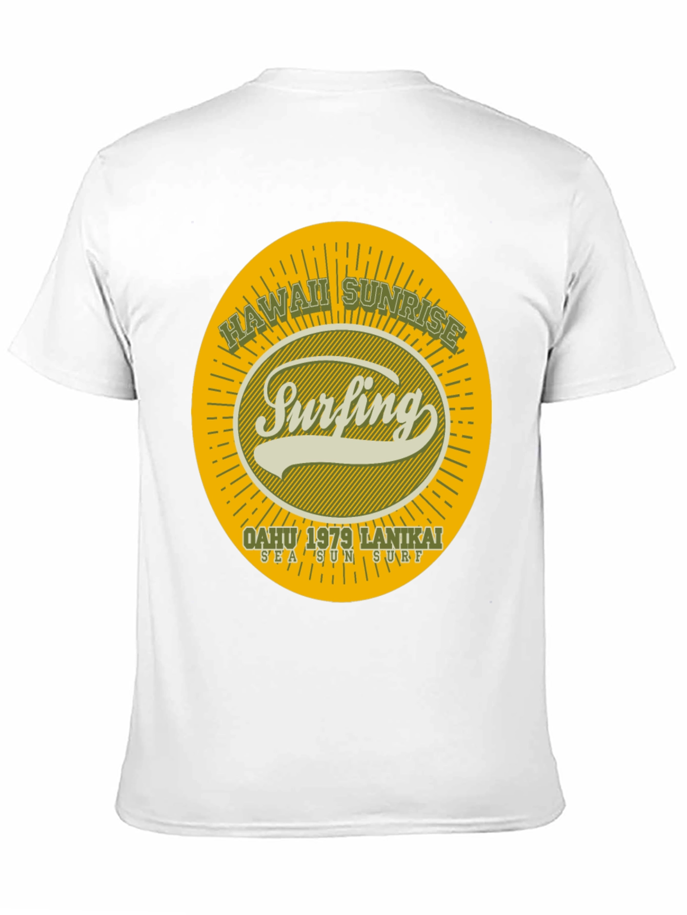 Hawaii Sunrise Surfing T-Shirt