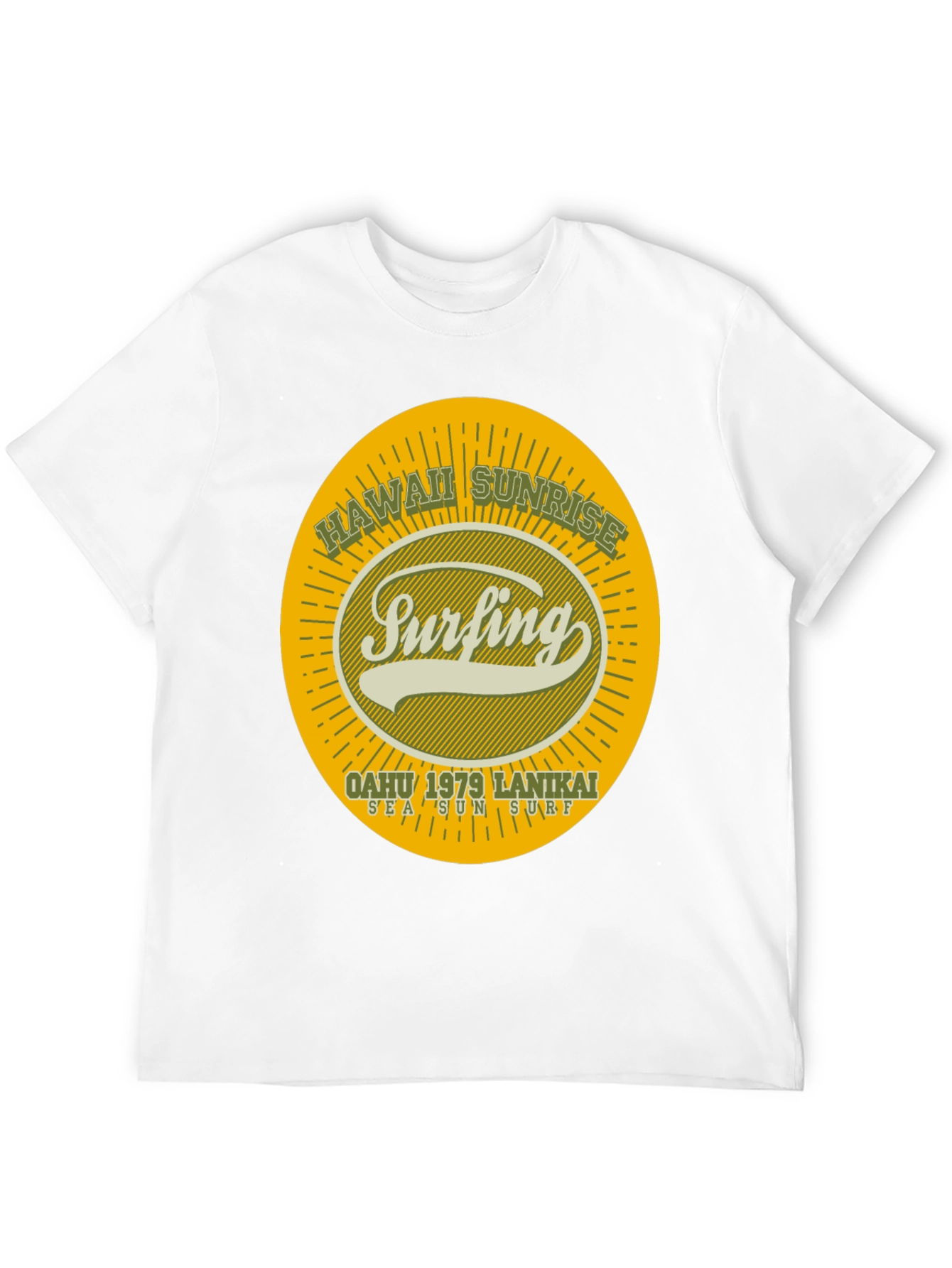 Hawaii Sunrise Surfing T-Shirt