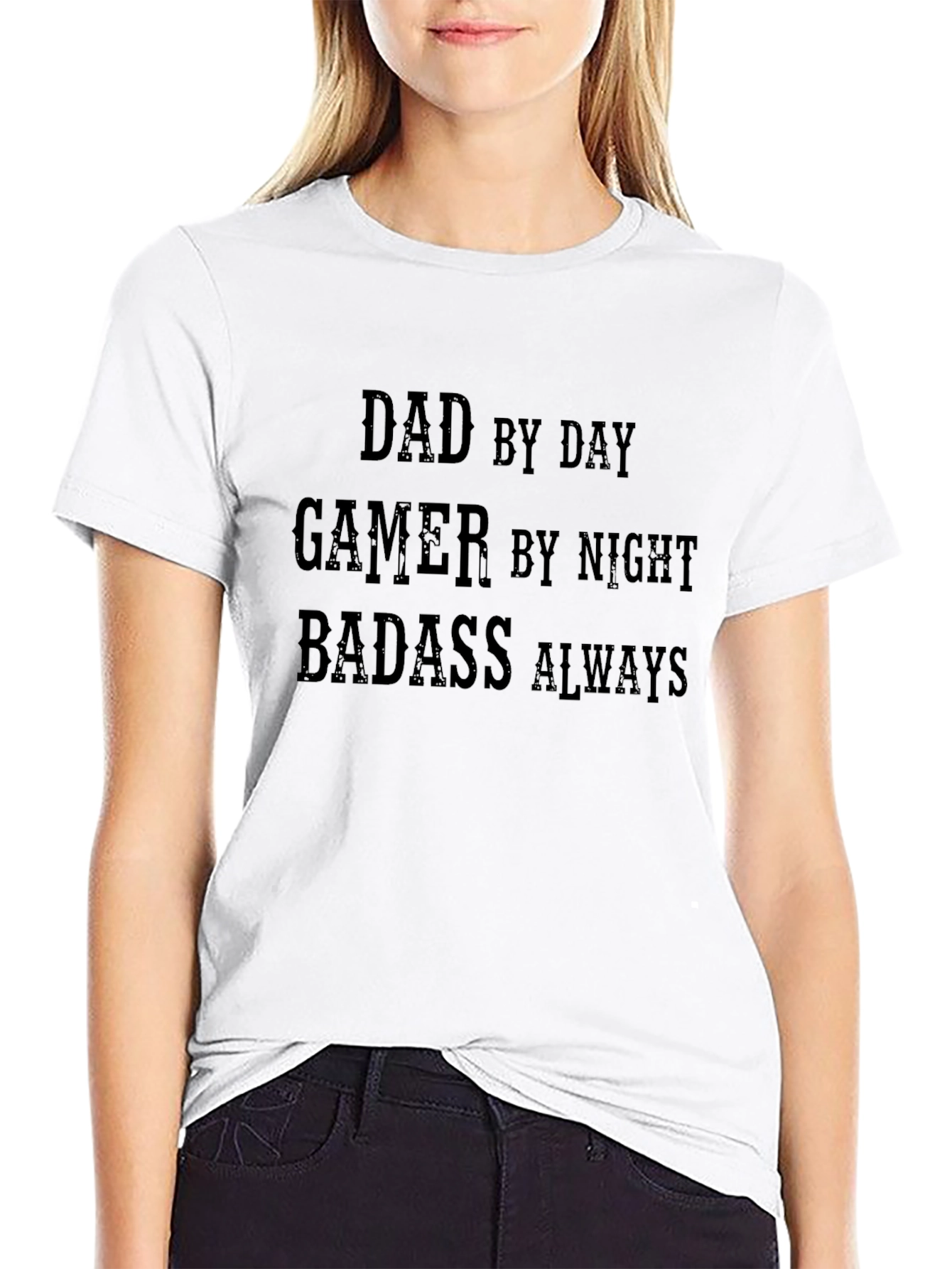 Dad Gamer Badass T-Shirt - Funny Mens Tee