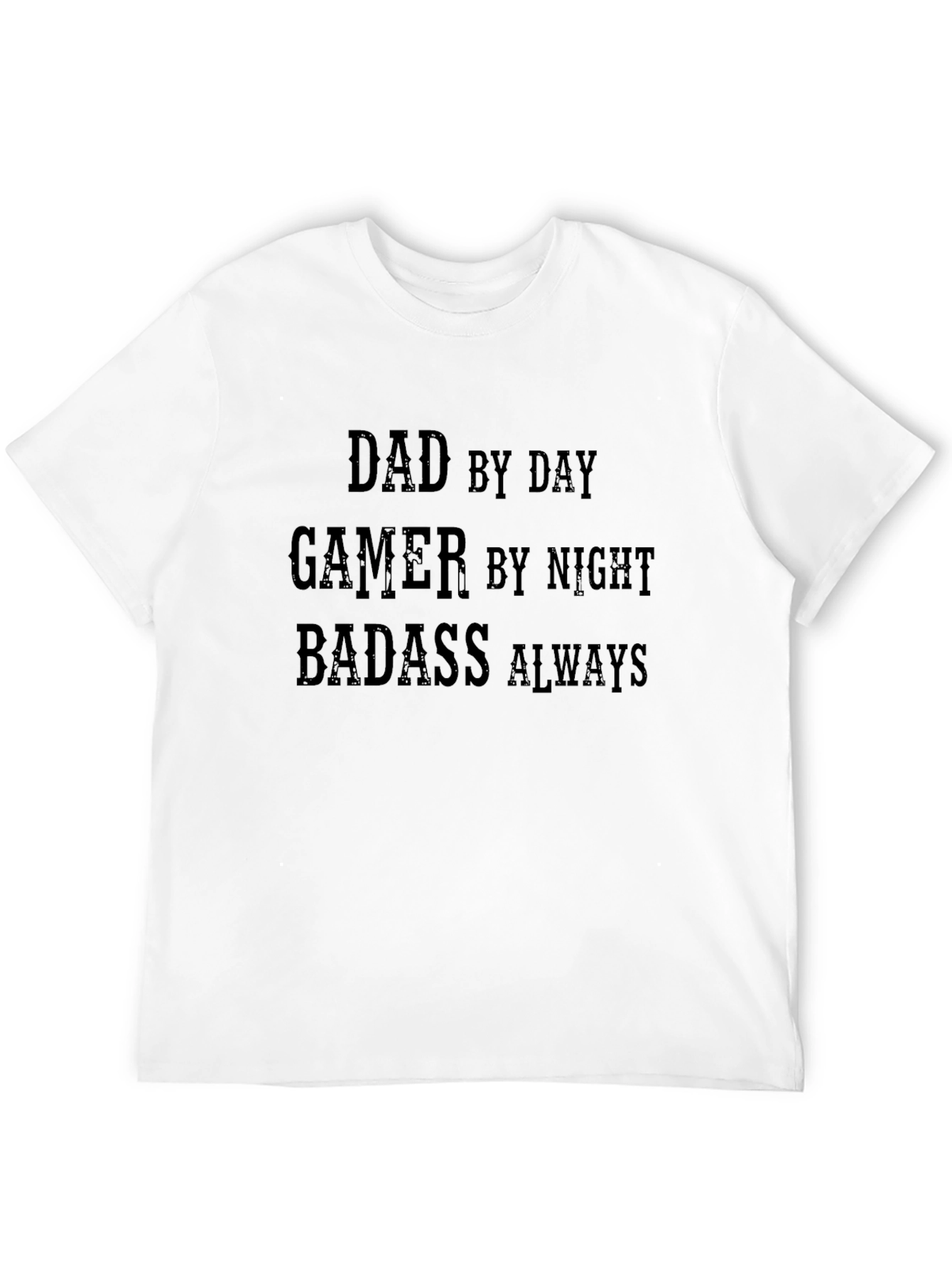 Dad Gamer Badass T-Shirt - Funny Mens Tee