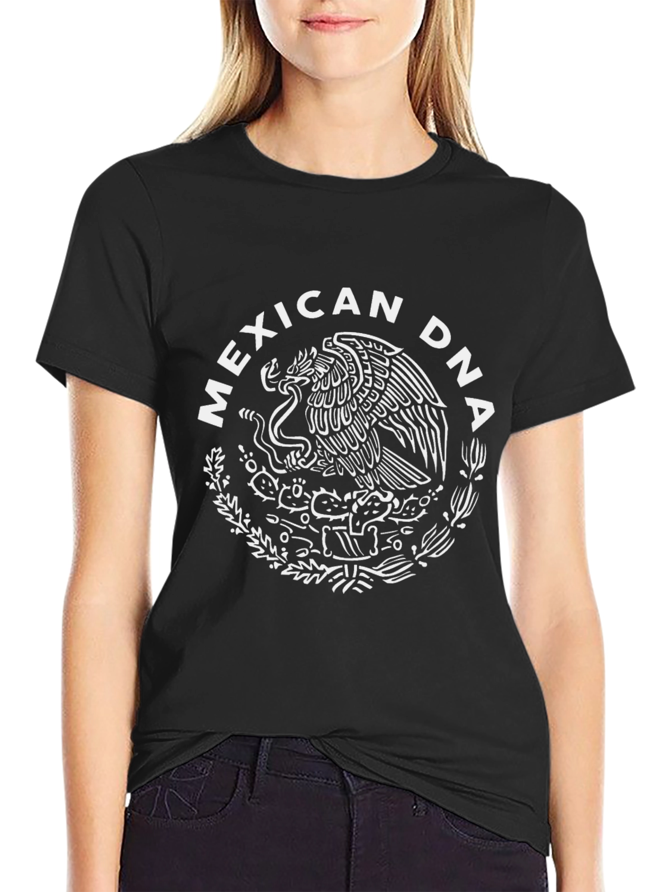 Mexican DNA T-Shirt - Black Cotton Tee