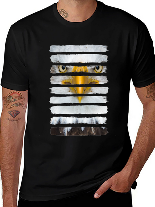 Eagle Stripes Graphic Print Tee