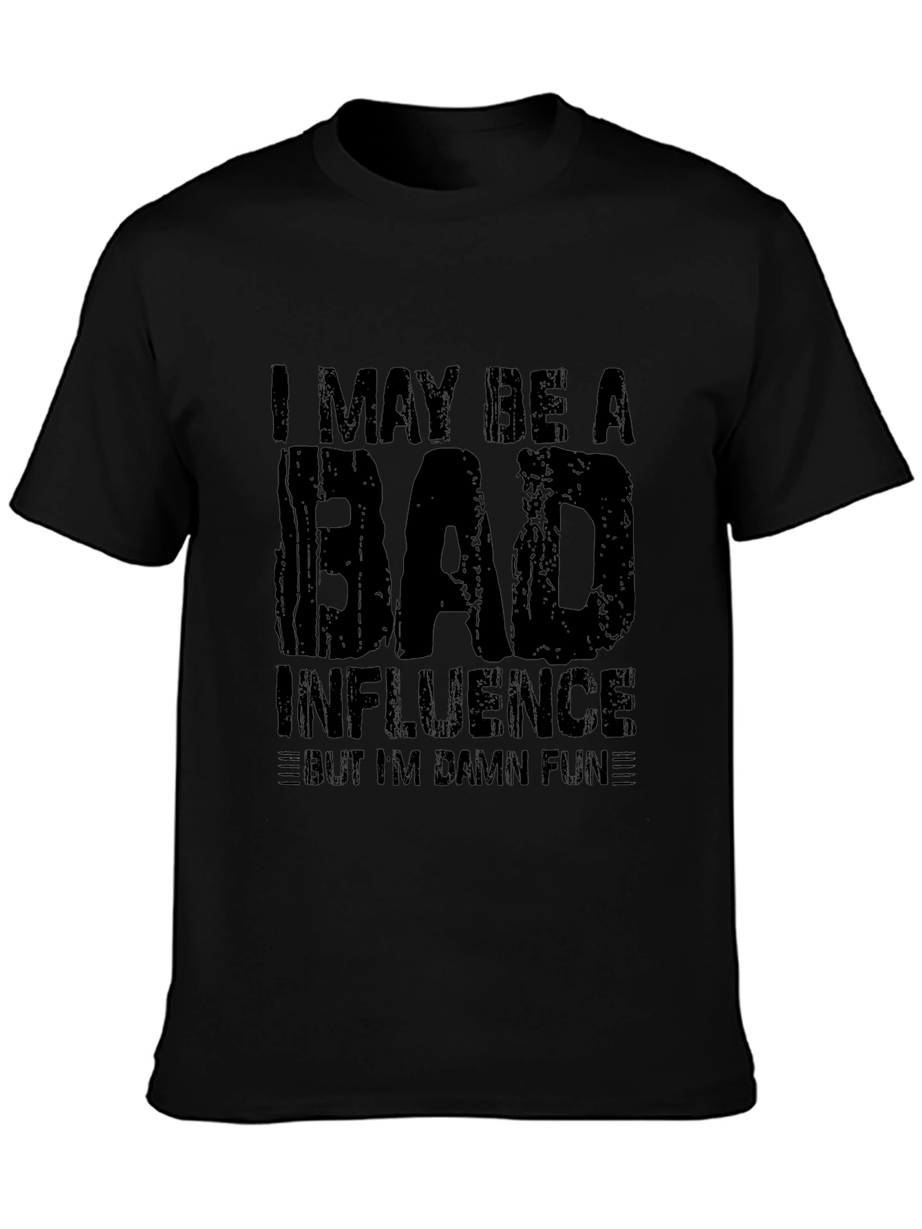 Bad Influence Fun Black T-Shirt