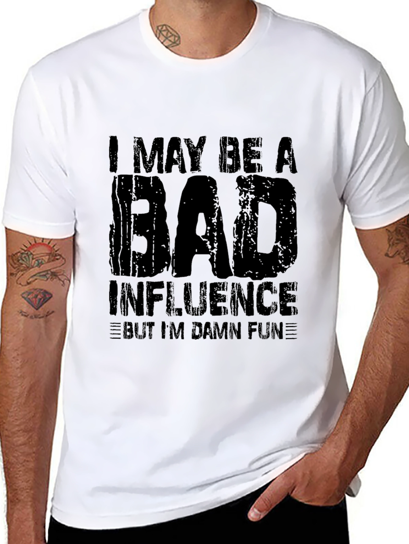 Bad Influence Fun Black T-Shirt