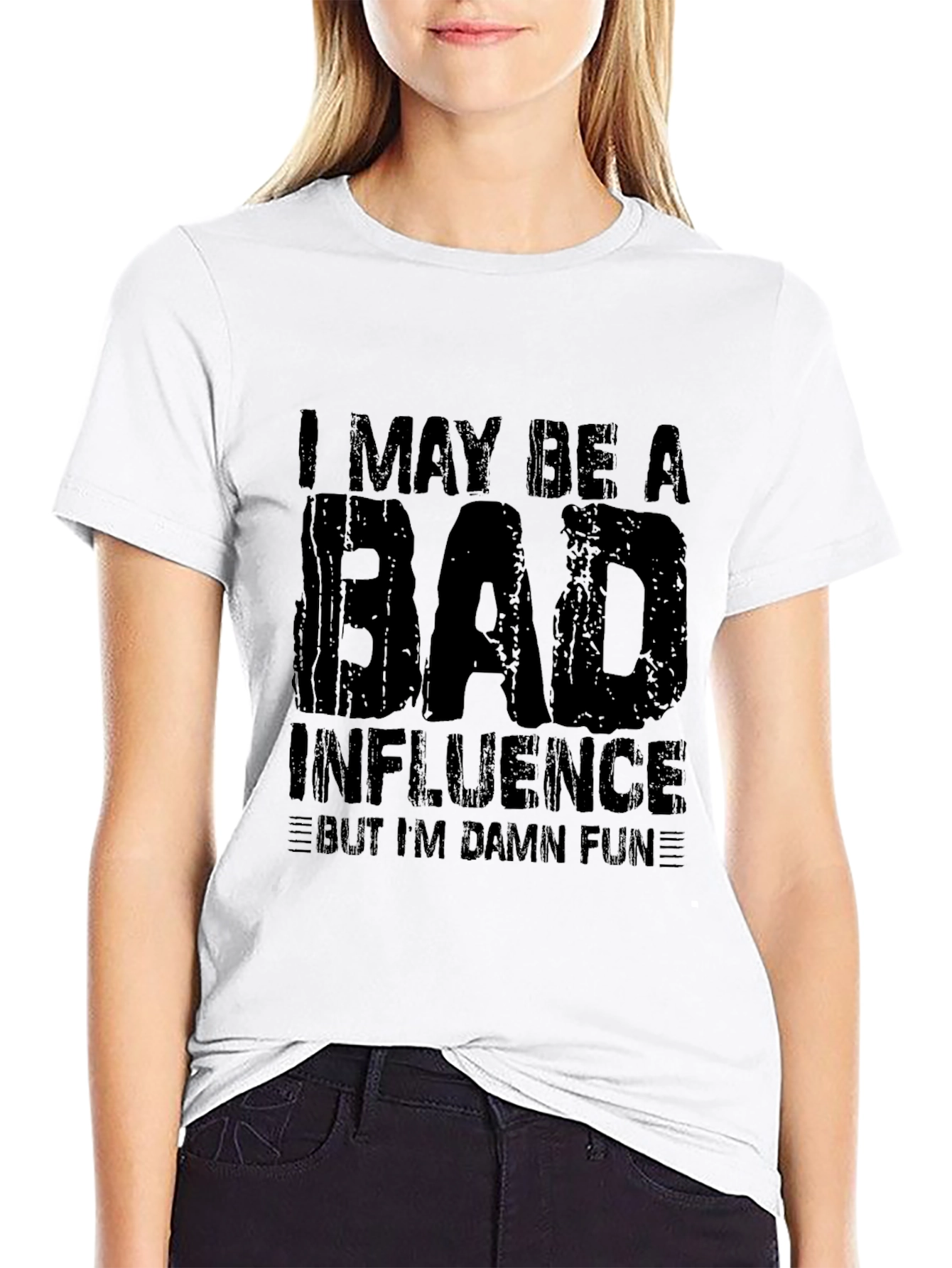Bad Influence Fun Black T-Shirt