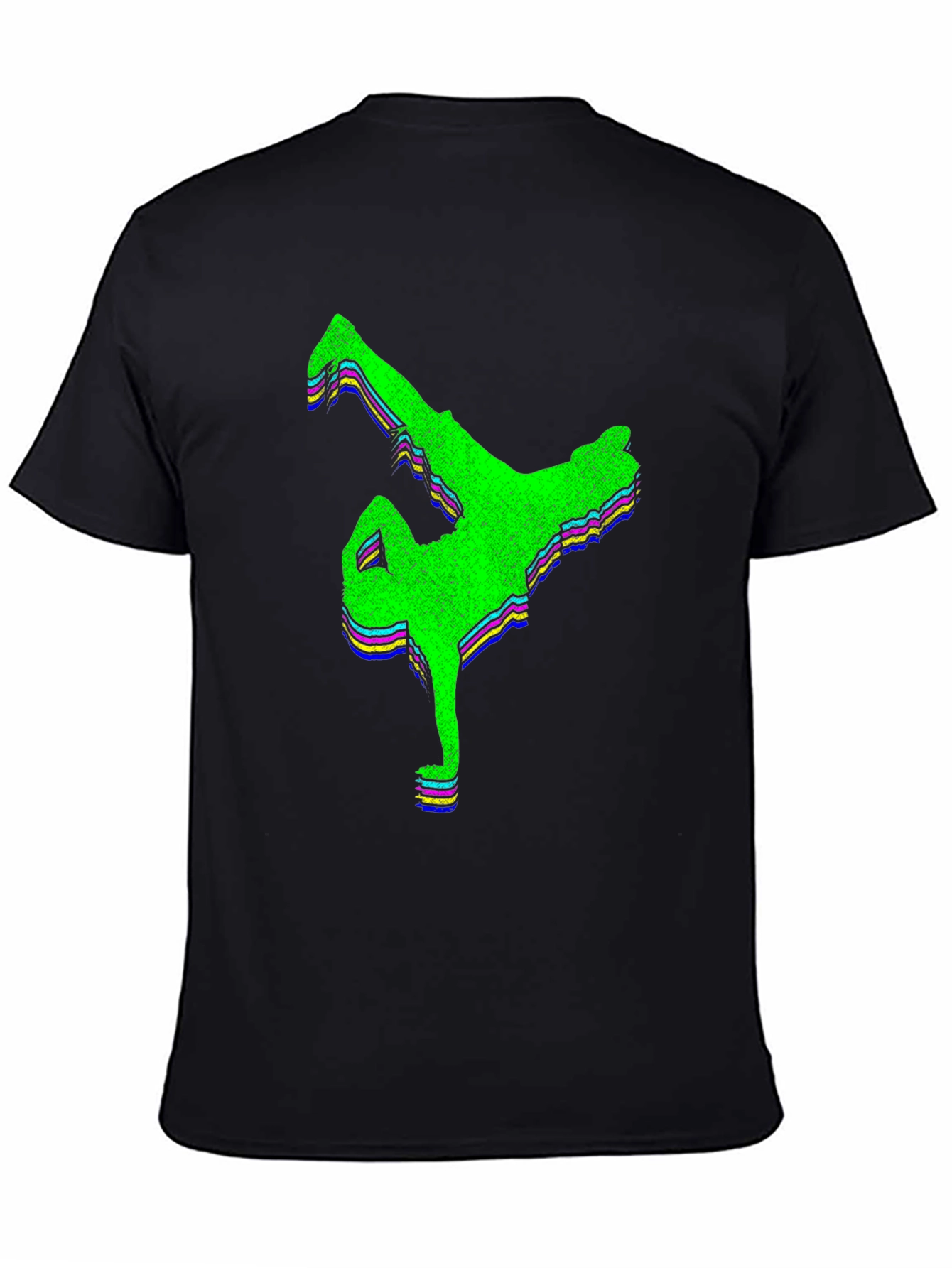 Retro Breakdance Graphic Tee - Black