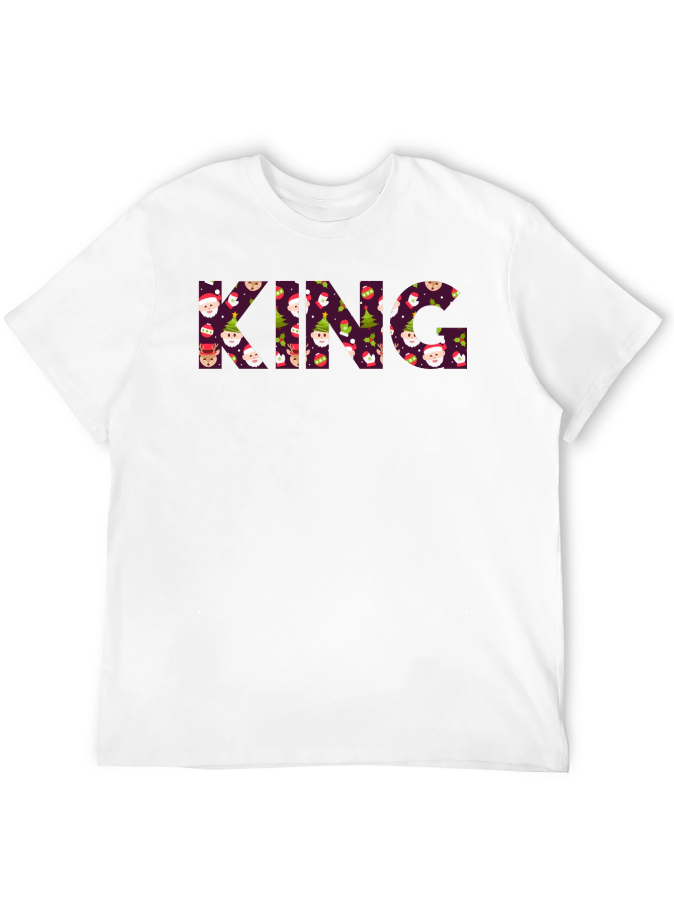 King Christmas Pattern T-Shirt