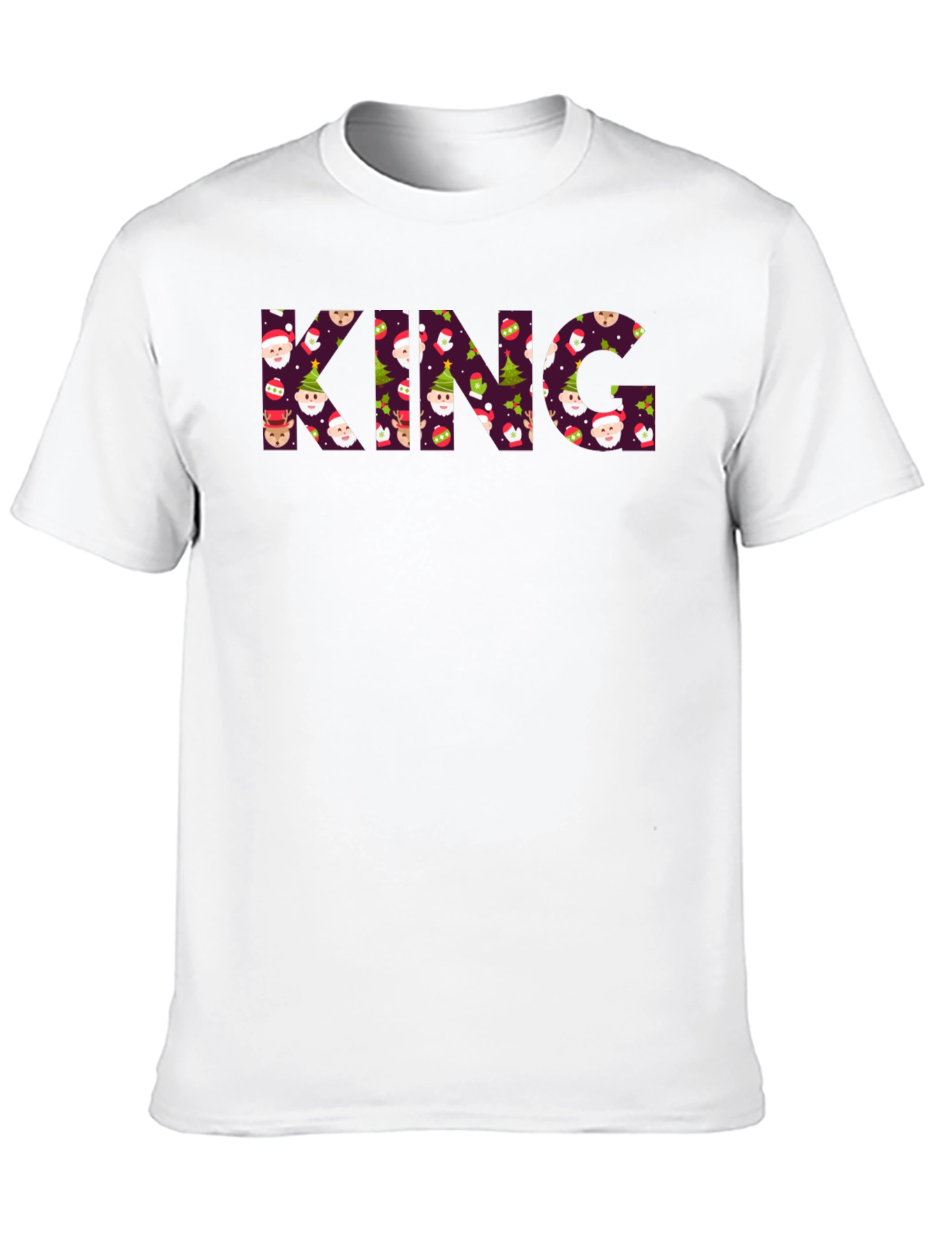 King Christmas Pattern T-Shirt