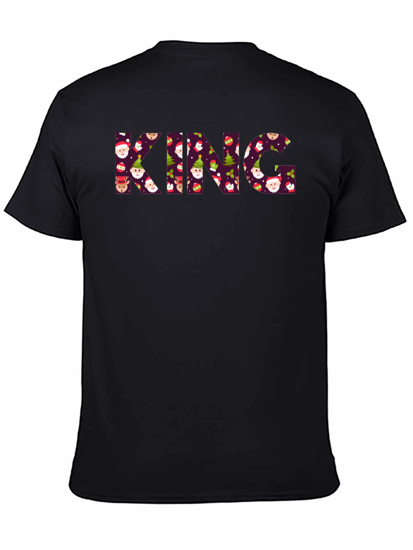 King Christmas Pattern T-Shirt