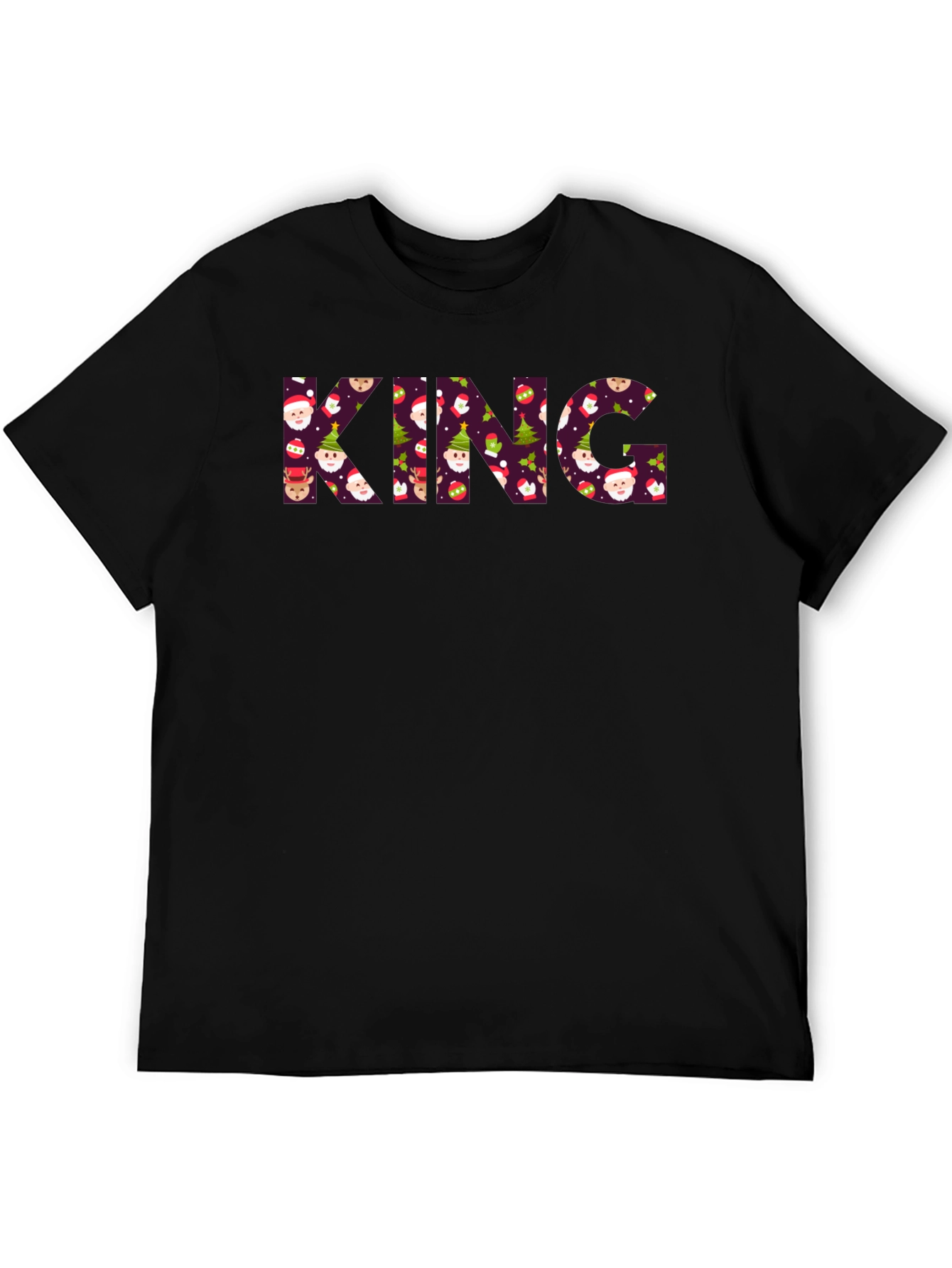 King Christmas Pattern T-Shirt