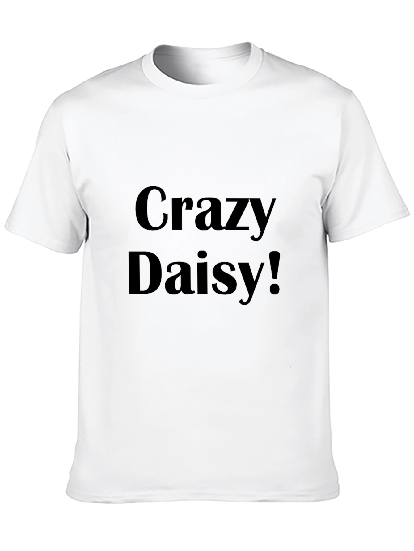 Crazy Daisy Graphic Tee - Black Casual Shirt