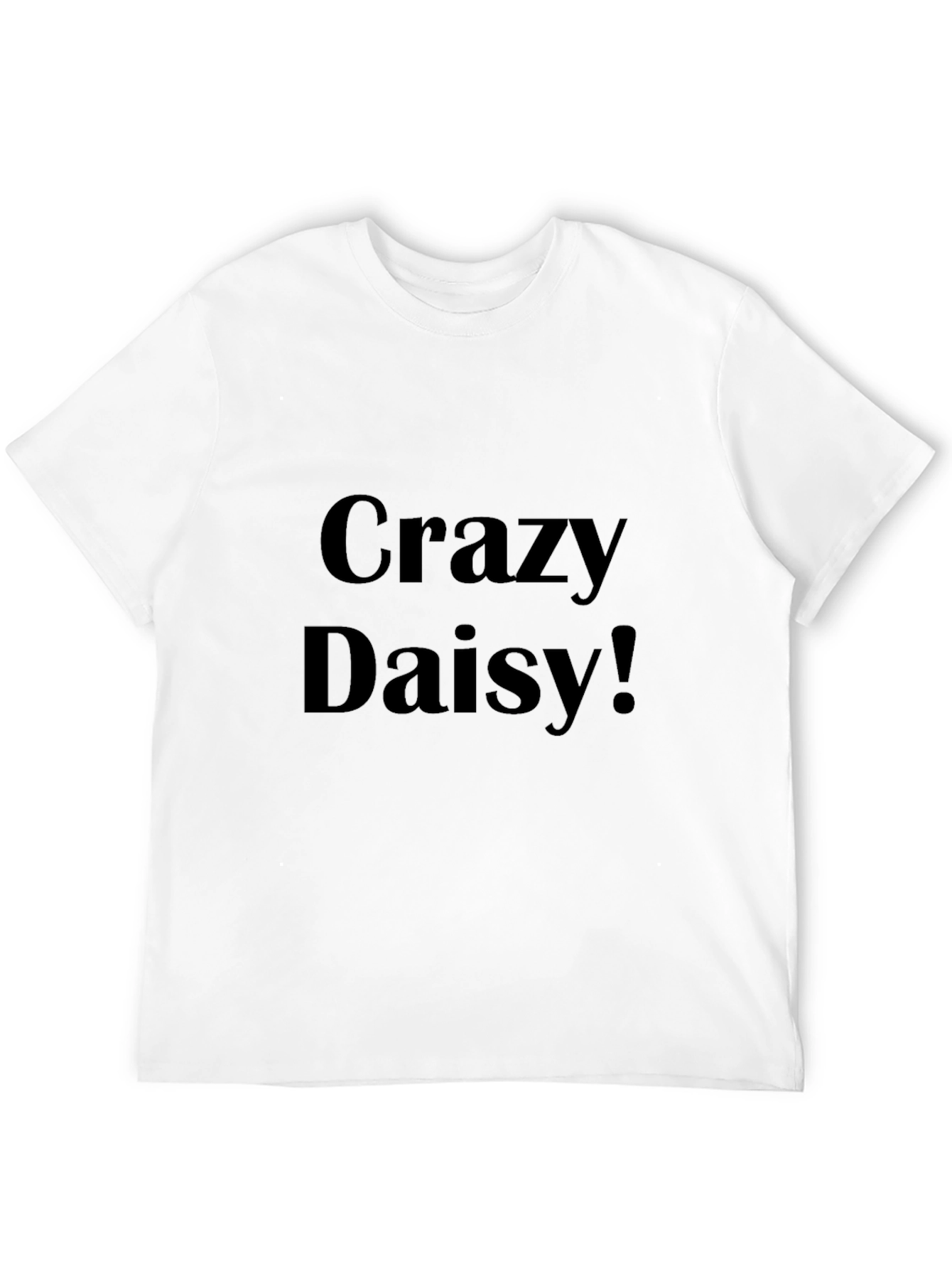 Crazy Daisy Graphic Tee - Black Casual Shirt