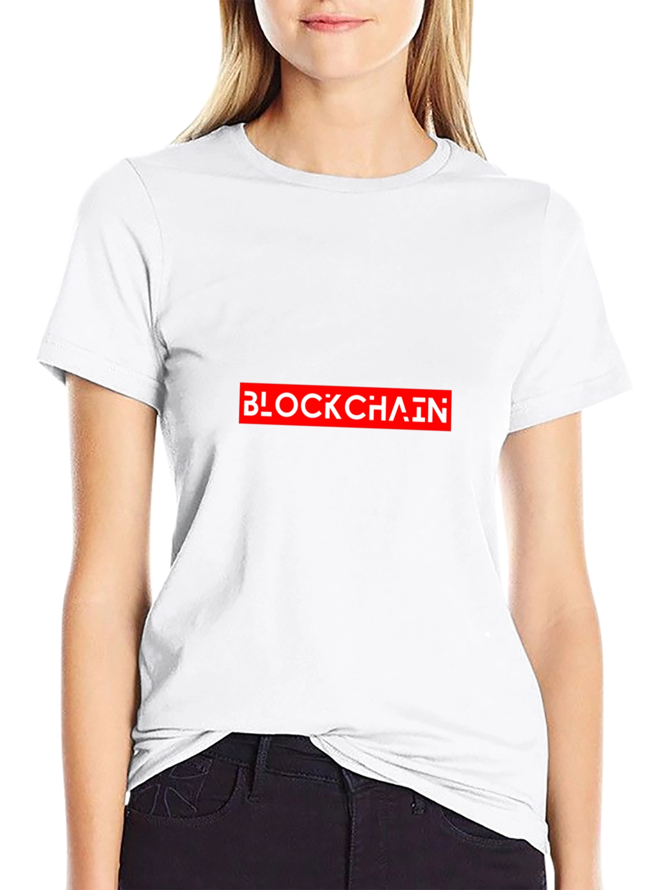Blockchain Graphic T-Shirt - Crypto Design