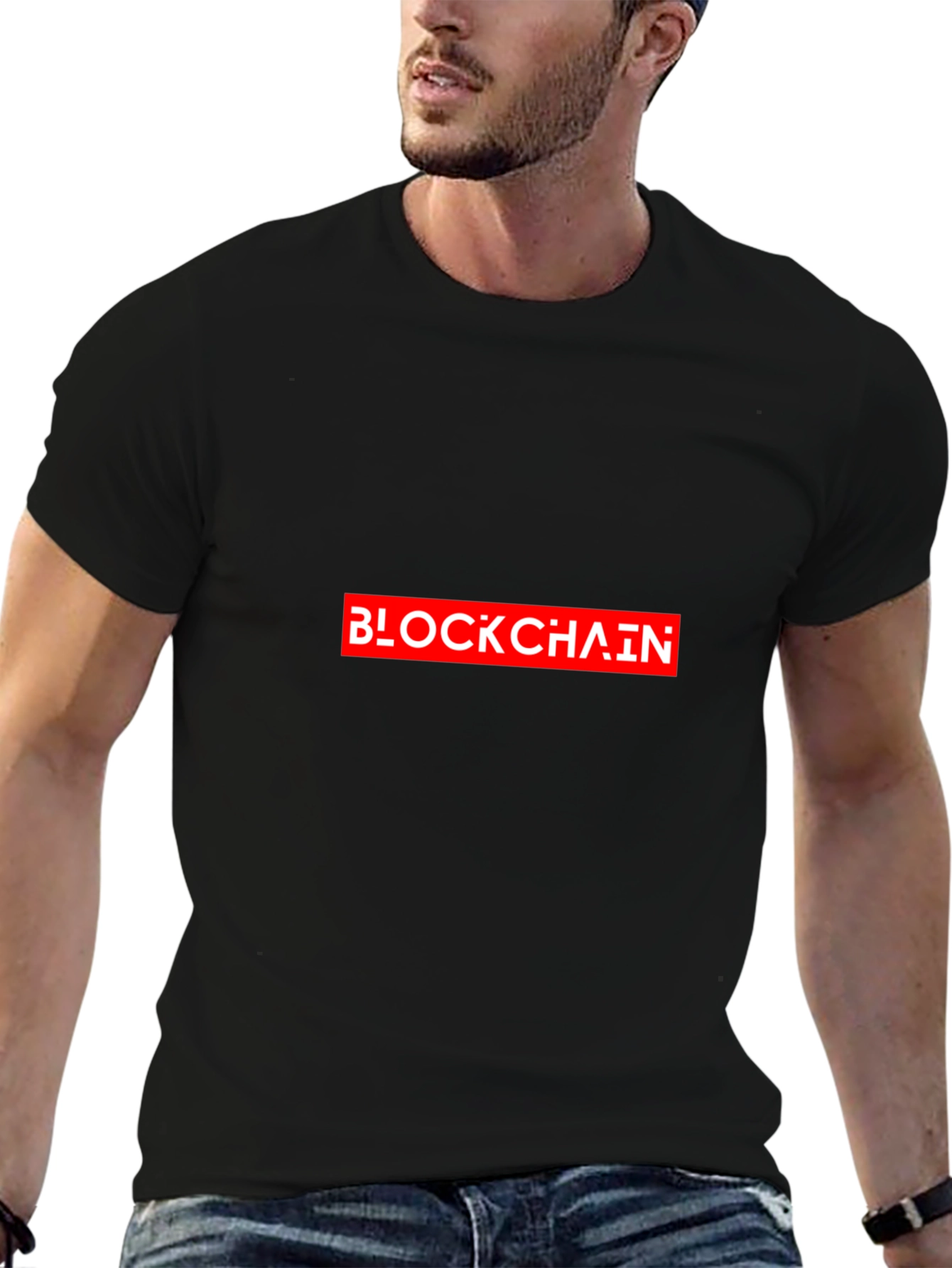 Blockchain Graphic T-Shirt - Crypto Design