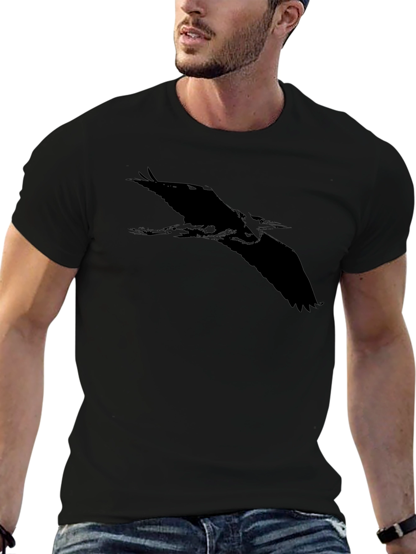 Black Heron Graphic Tee - Mens Short Sleeve