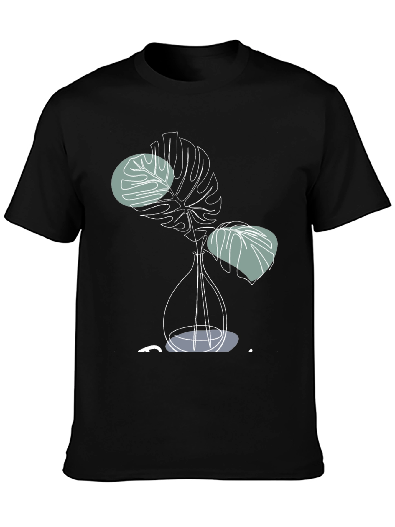 Modern Monstera Plant Graphic T-Shirt
