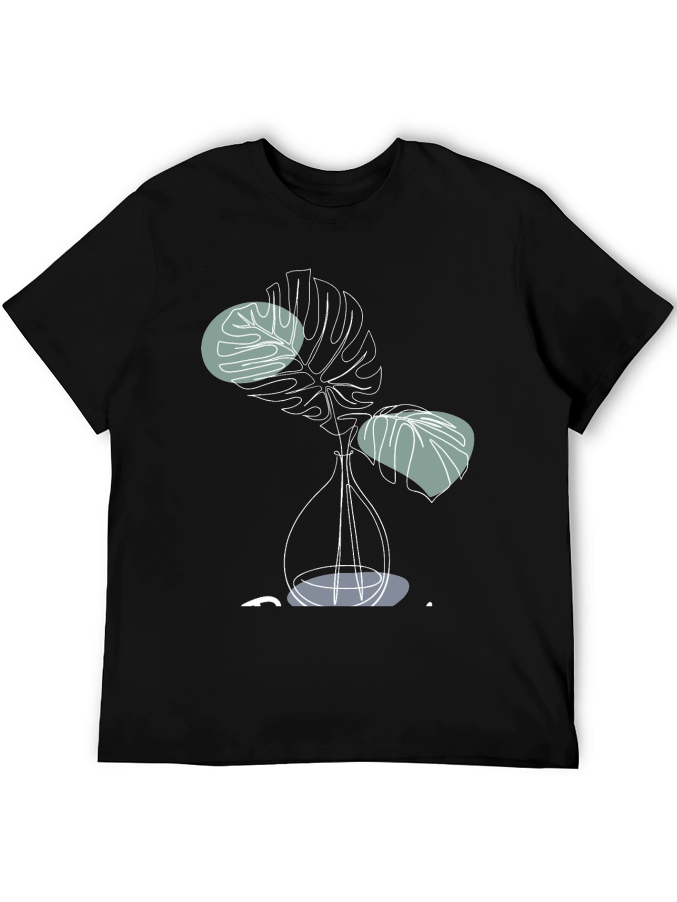 Modern Monstera Plant Graphic T-Shirt