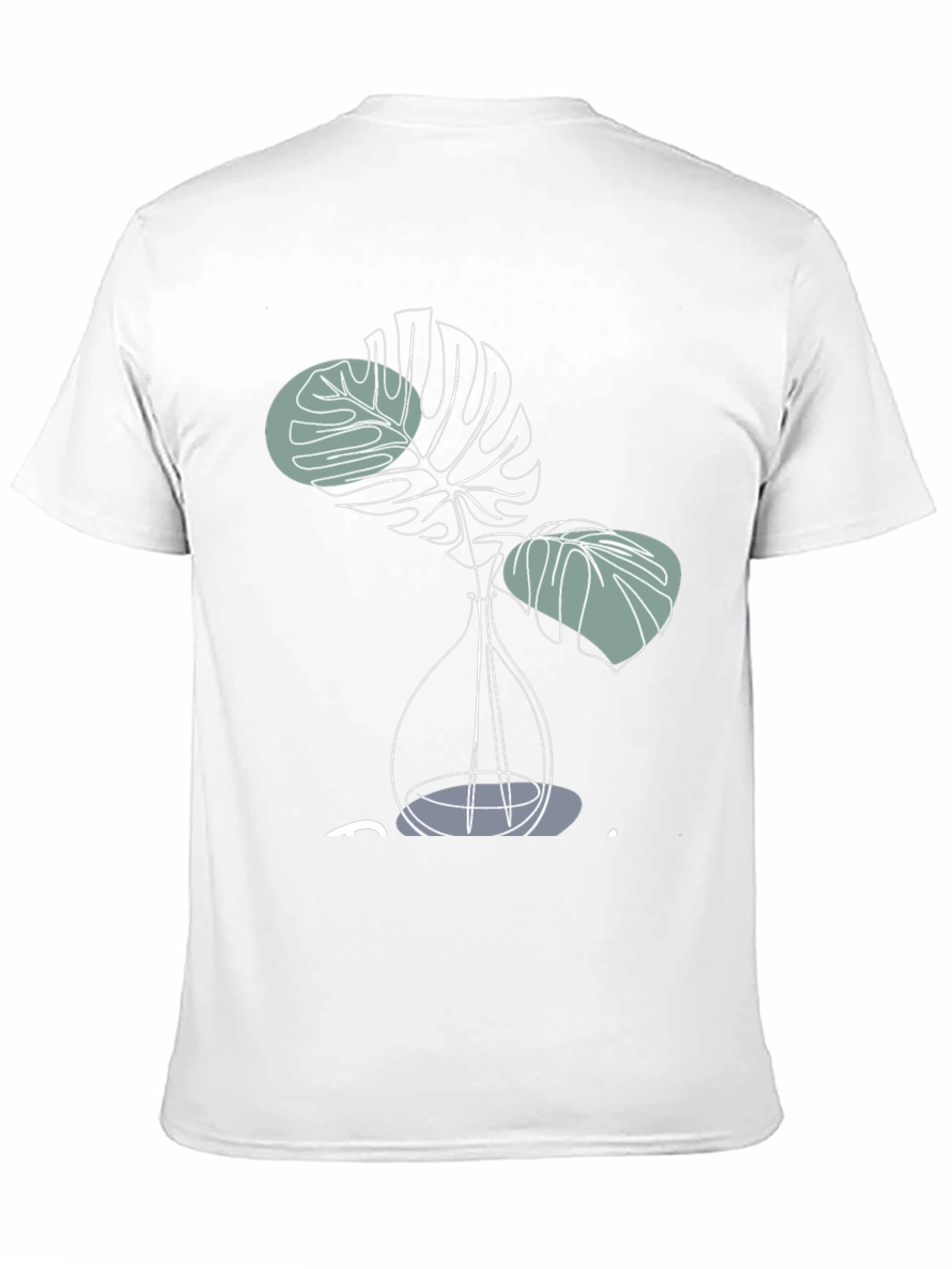 Modern Monstera Plant Graphic T-Shirt