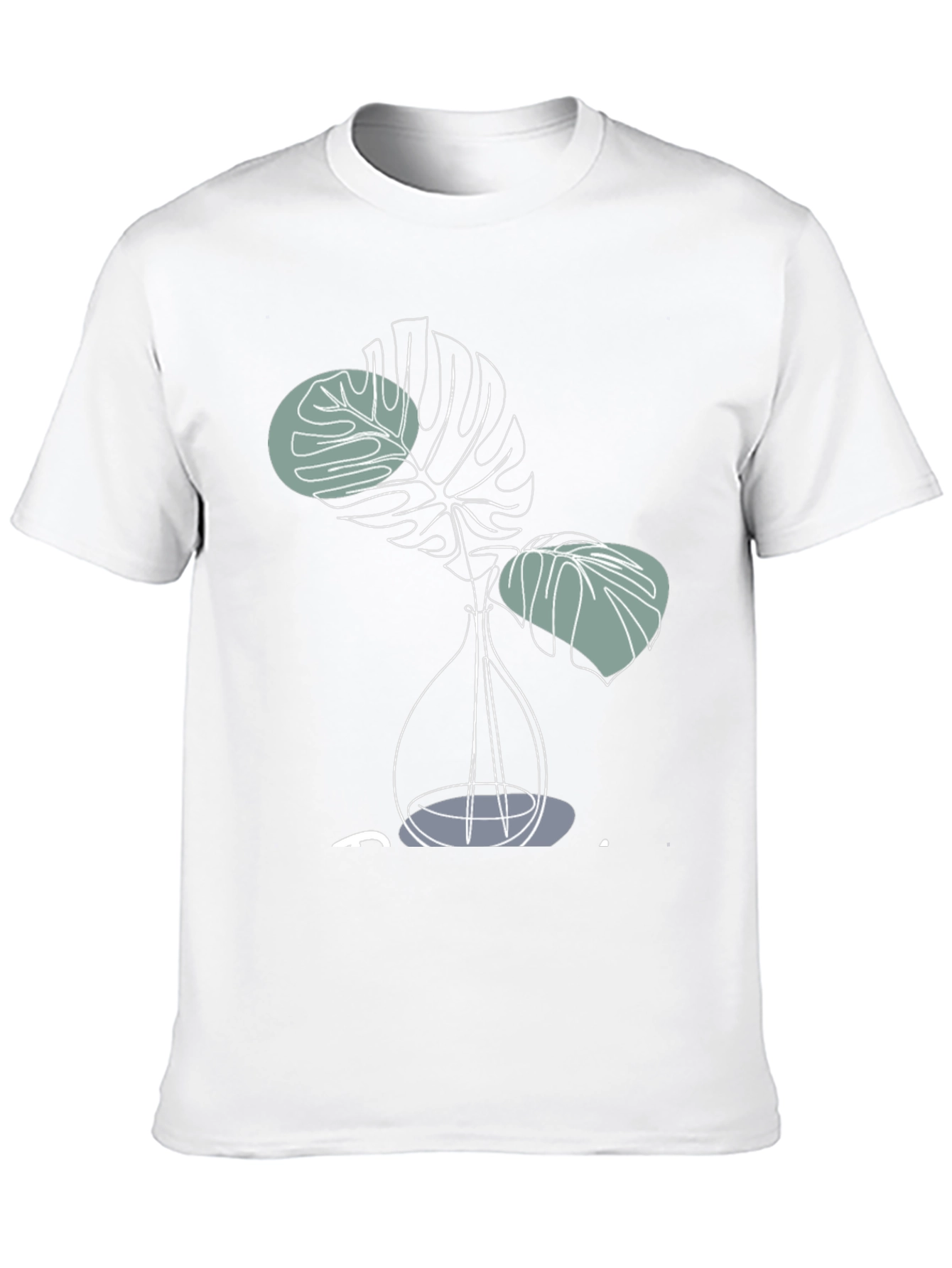 Modern Monstera Plant Graphic T-Shirt