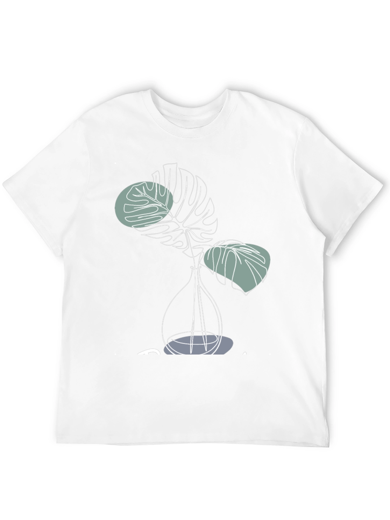 Modern Monstera Plant Graphic T-Shirt