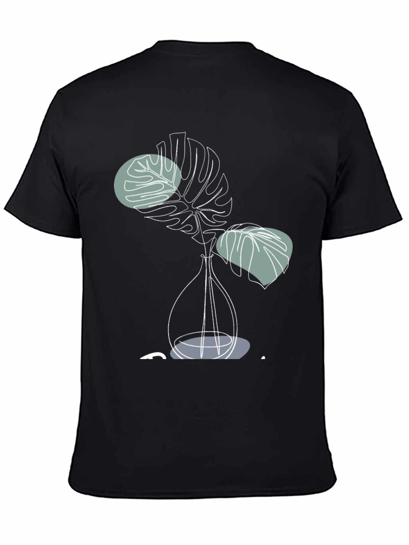 Modern Monstera Plant Graphic T-Shirt