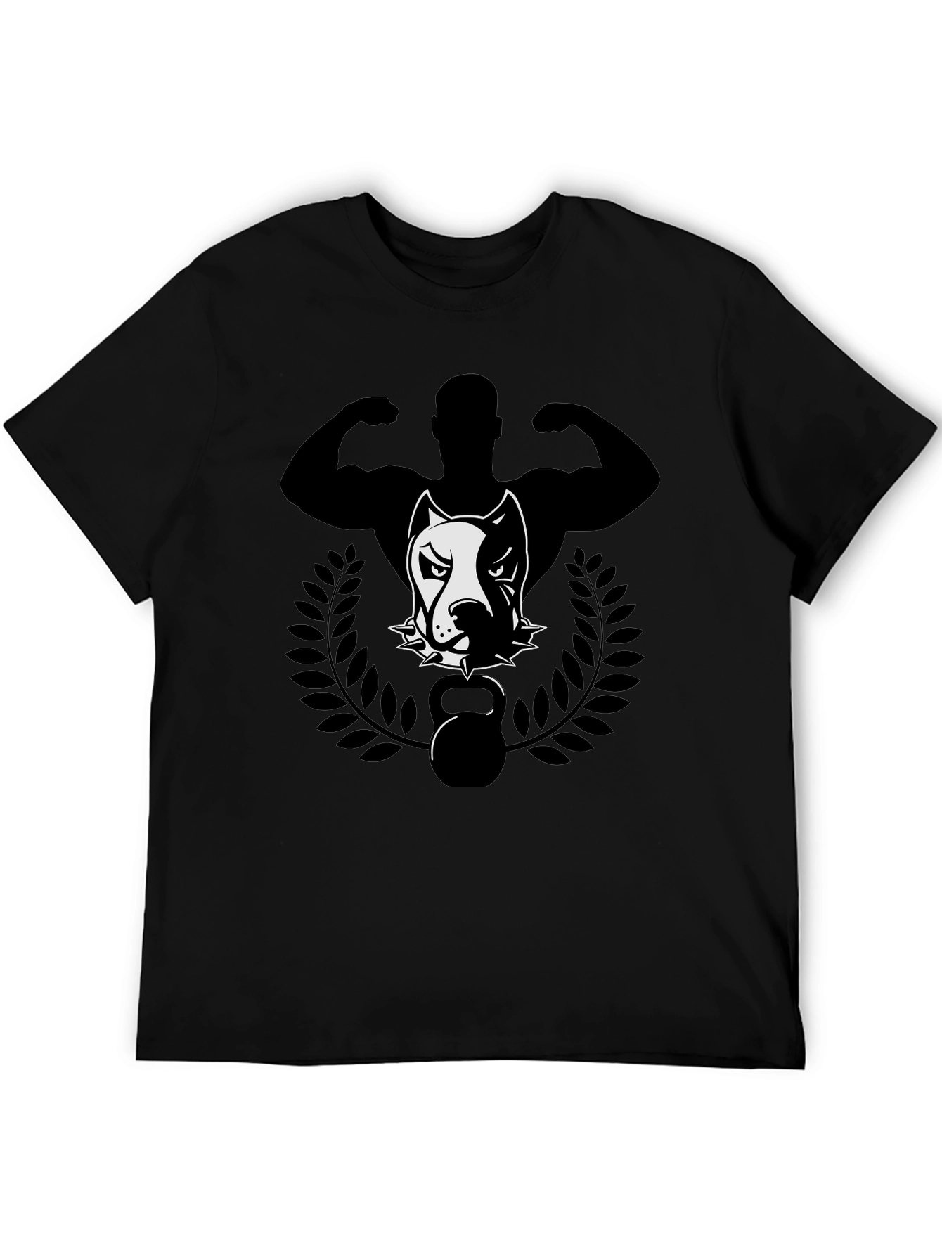 Black Pitbull Strongman T-Shirt