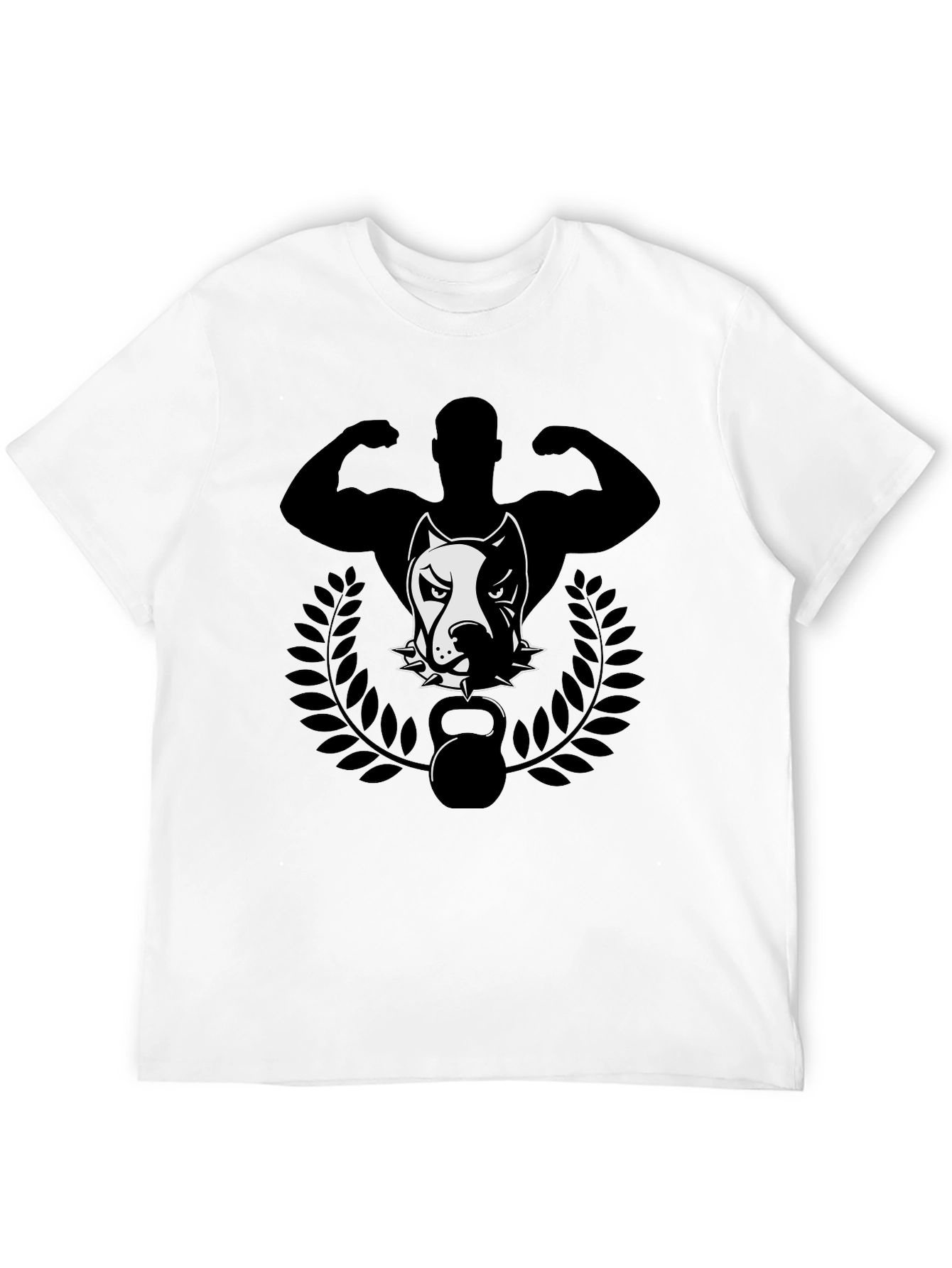 Black Pitbull Strongman T-Shirt