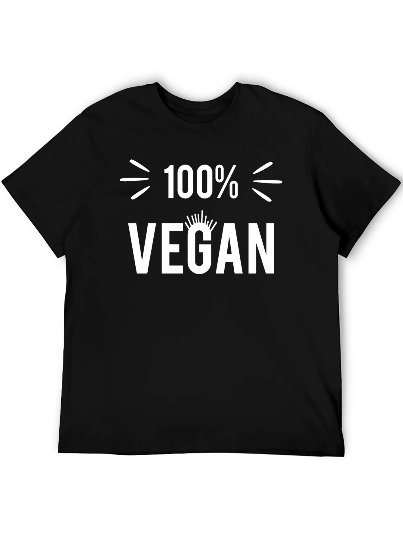 100% Vegan Black T-Shirt