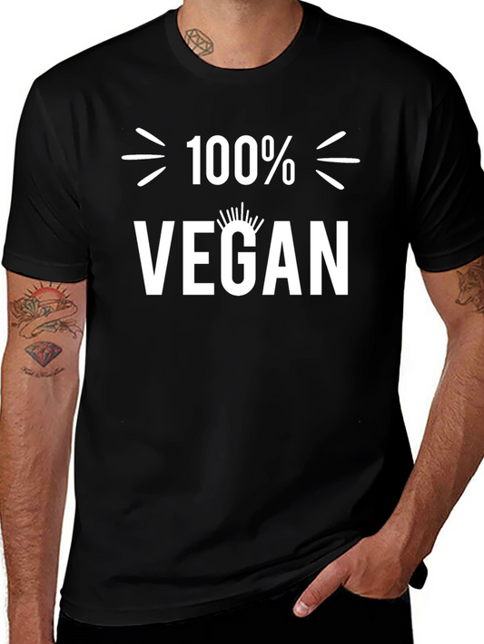 100% Vegan Black T-Shirt