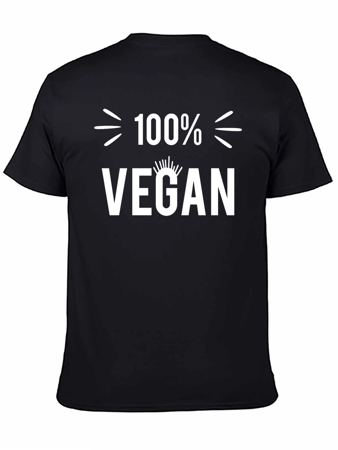 100% Vegan Black T-Shirt