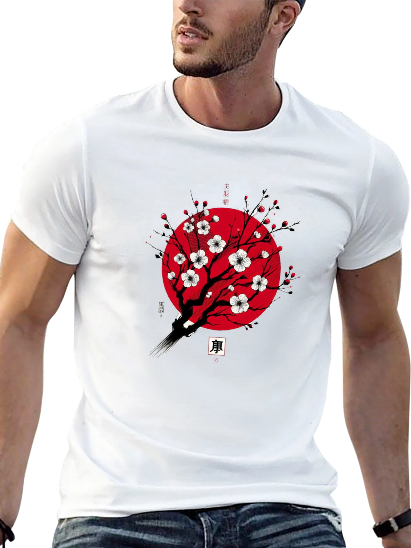 Sakura Tree Graphic Tee - Black