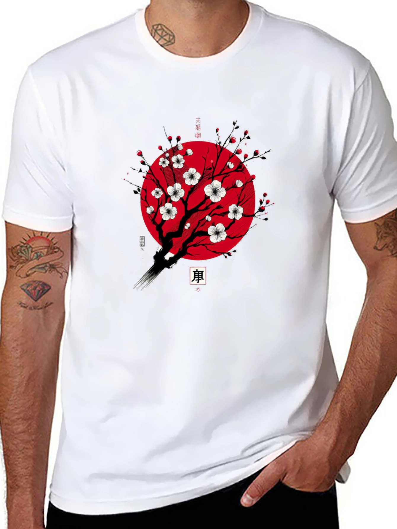 Sakura Tree Graphic Tee - Black