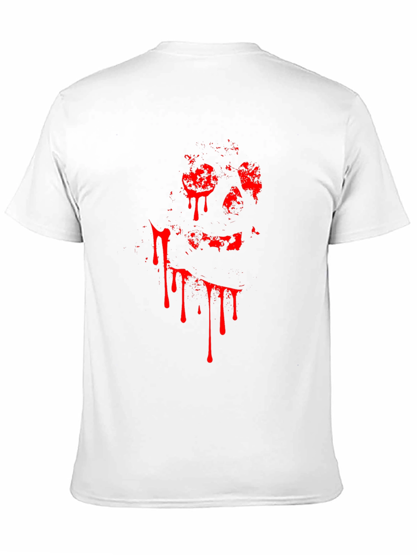 Bloody Skull Graphic Tee - Black Cotton T-Shirt