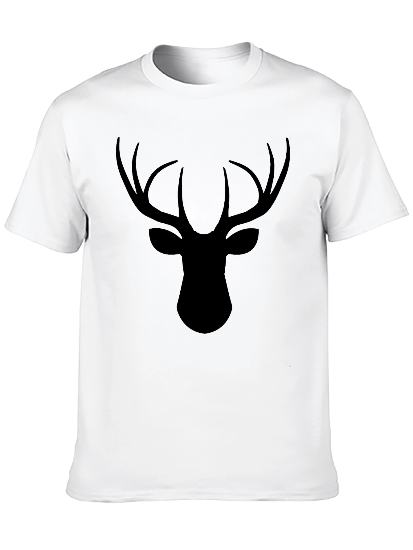 Black Deer Head Graphic Tee