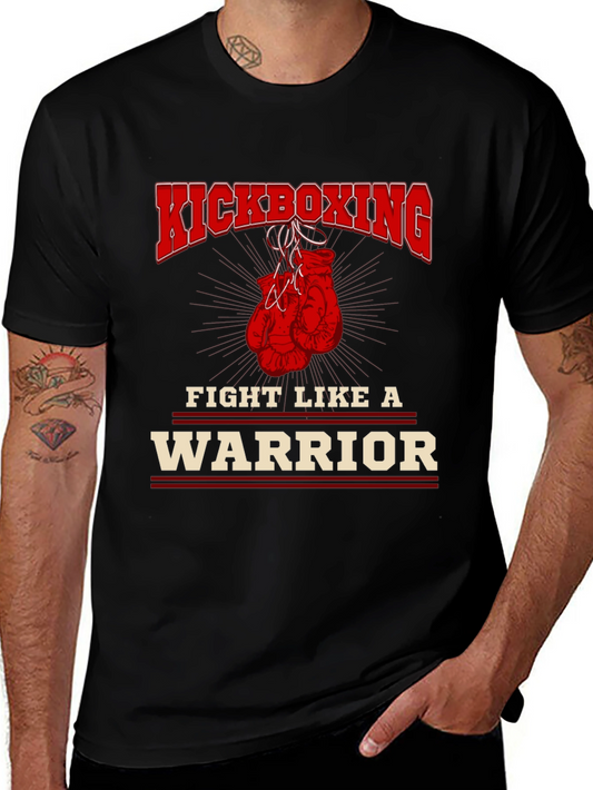 Kickboxing Warrior Graphic T-Shirt - Fight Like a Warrior