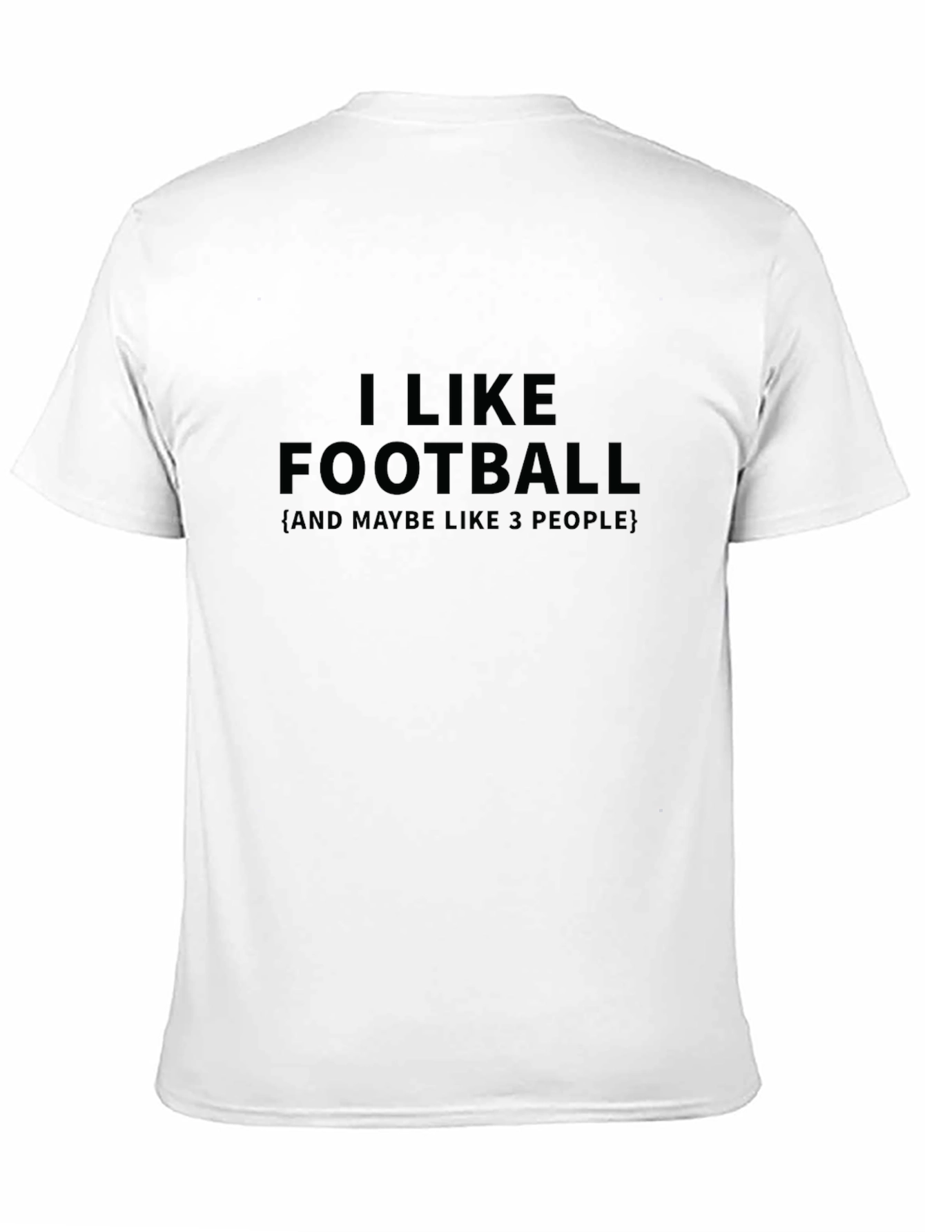 I Like Football Graphic Tee - Mens Black T-Shirt